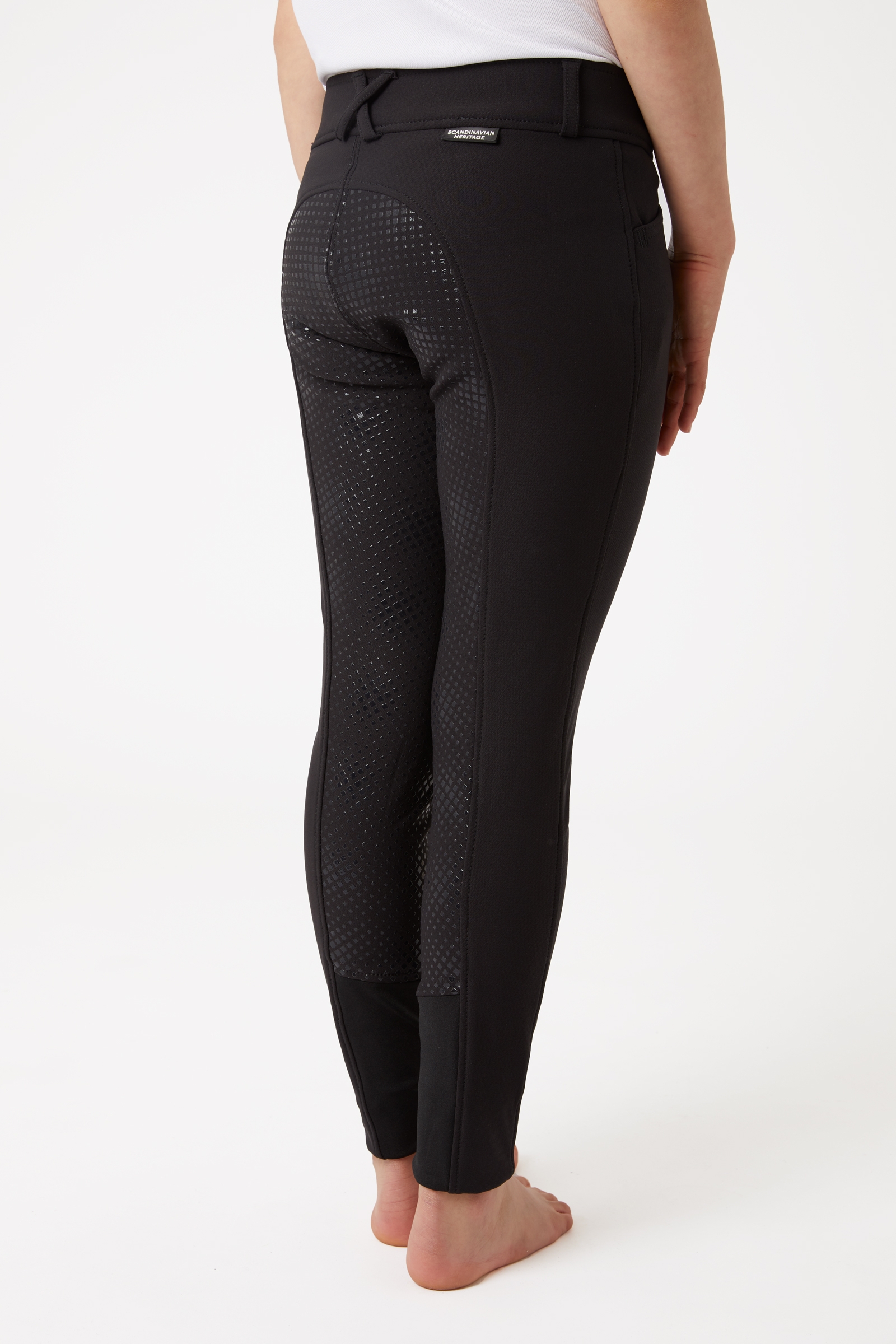 Horze Grand Prix ridebukser til b&oslash;rn med silikone-fulds&aelig;de