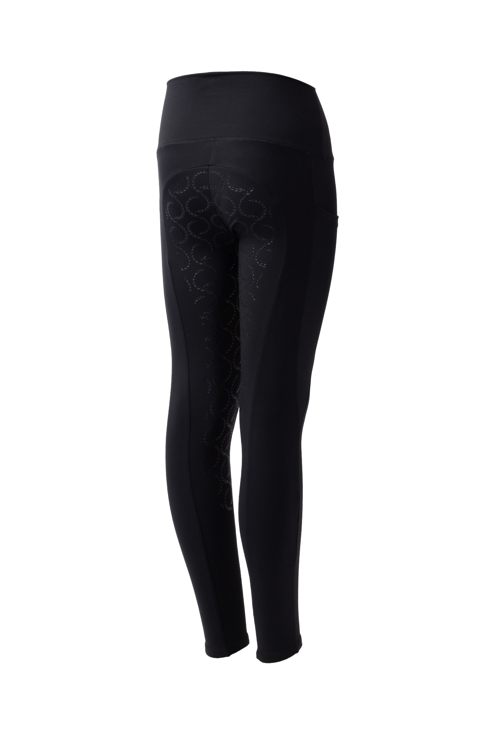 Horze Gillian Compression tights med silikonegrip, b&oslash;rnemodel