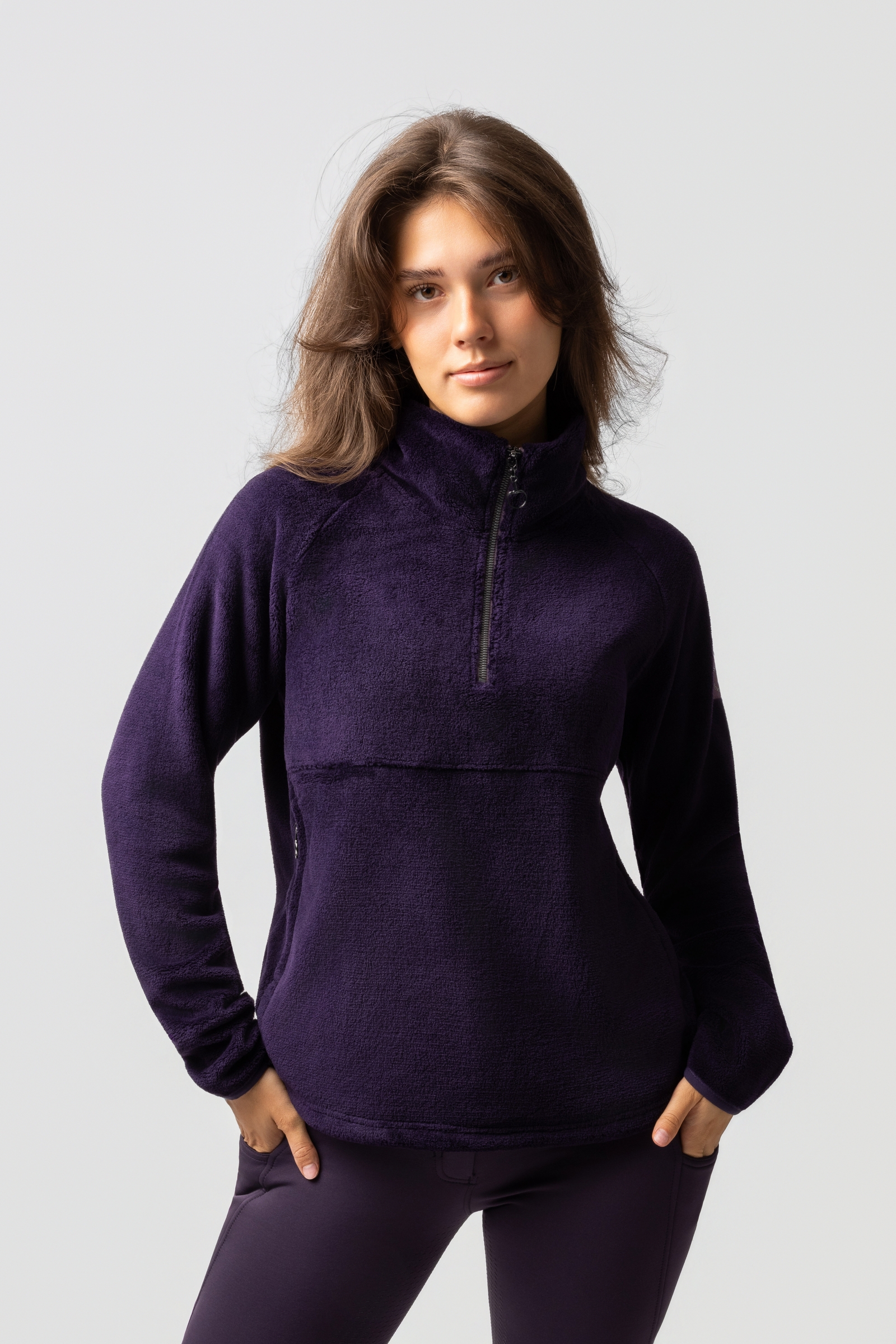 Horze Frieda Damernes anorak fleece sweater