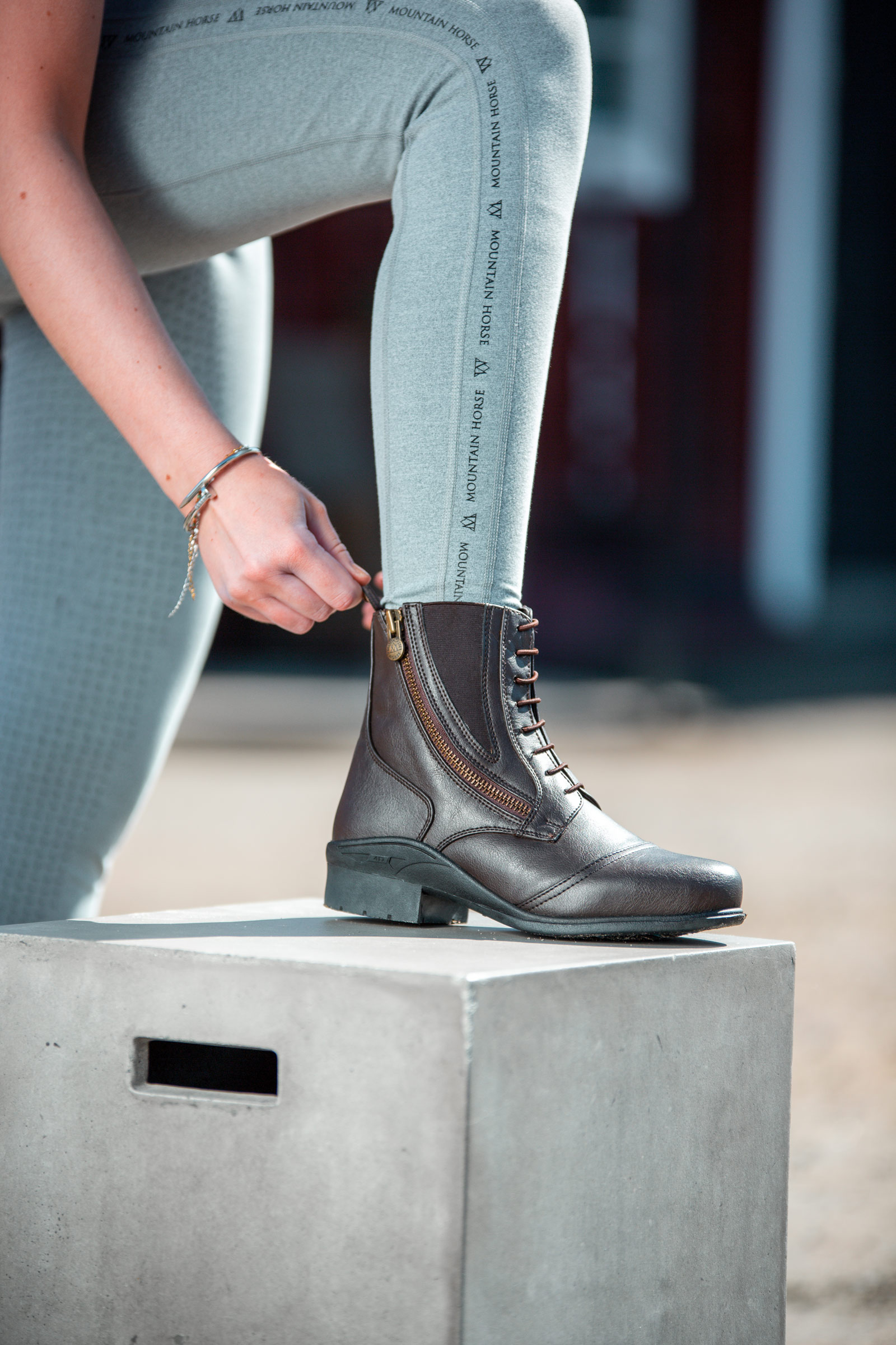 Mountain Horse Veganza Paddockov&eacute; boty s bočn&iacute;m zipem