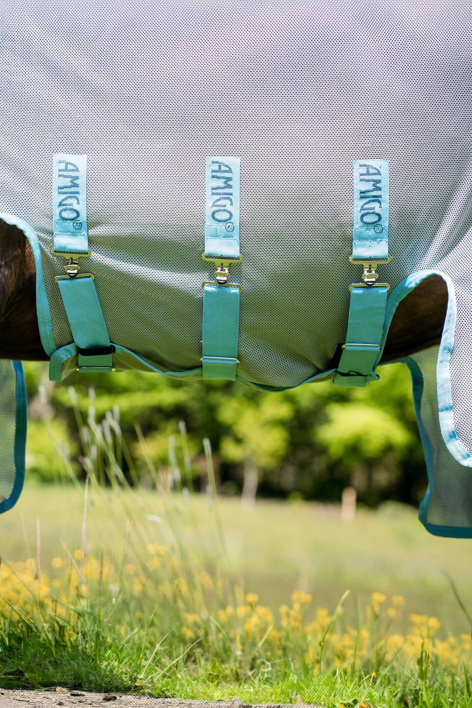 Horseware Amigo AmEco Bug Buster s&iacute;ťovan&aacute; deka s odn&iacute;mateln&yacute;m krkem