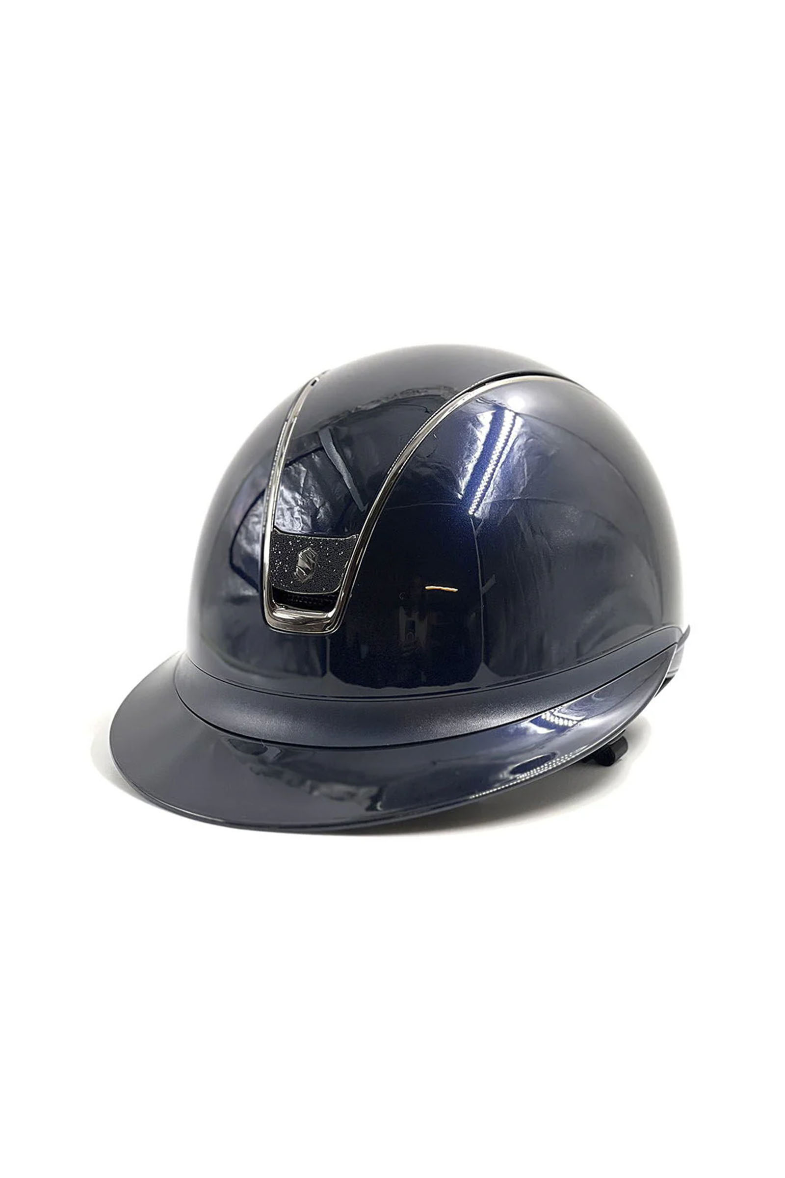 Navy Samshield Miss Shield Glossy med sort krystal emblemer 2.0