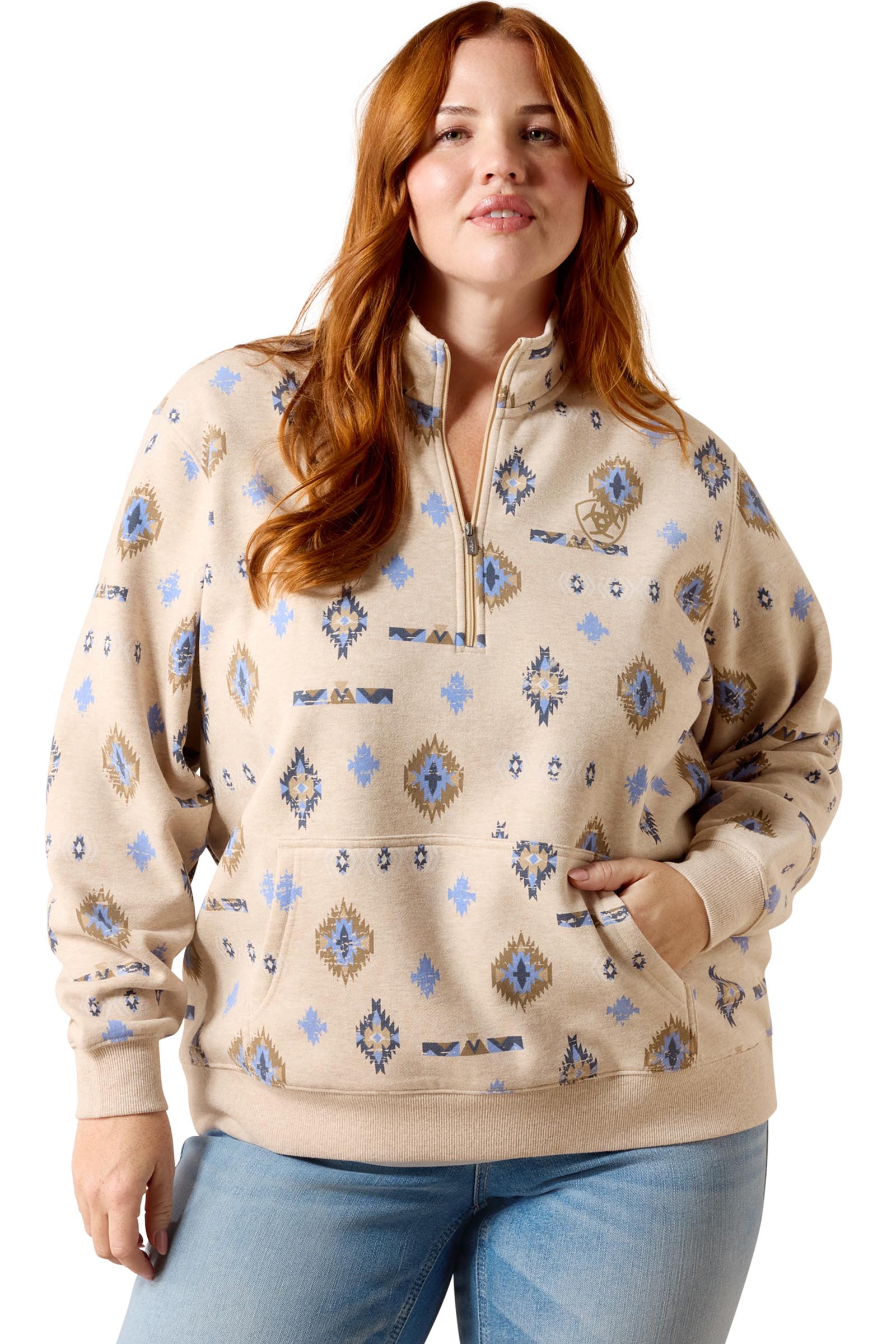 Ariat Sapphire 1/2 zip sweatshirt til damer