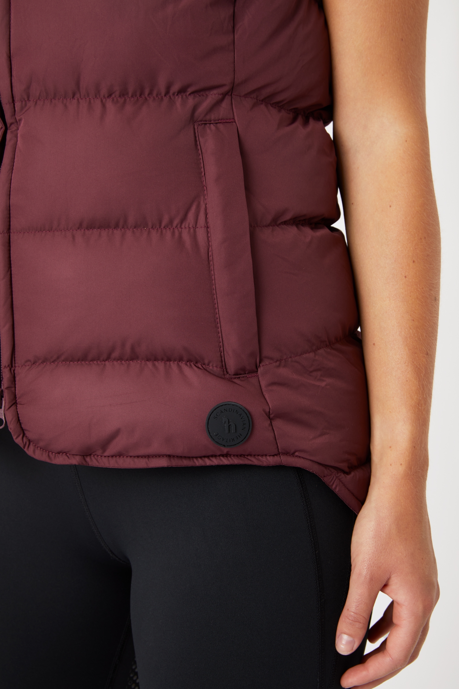 Horze Callie Vatteret Ridevest med hætte, damemodel