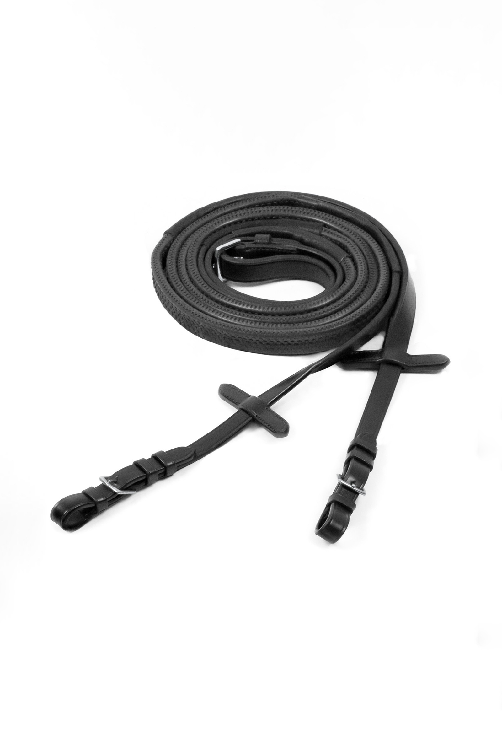 Black/Silver Schockemöhle Sports gummitøjler med spænder