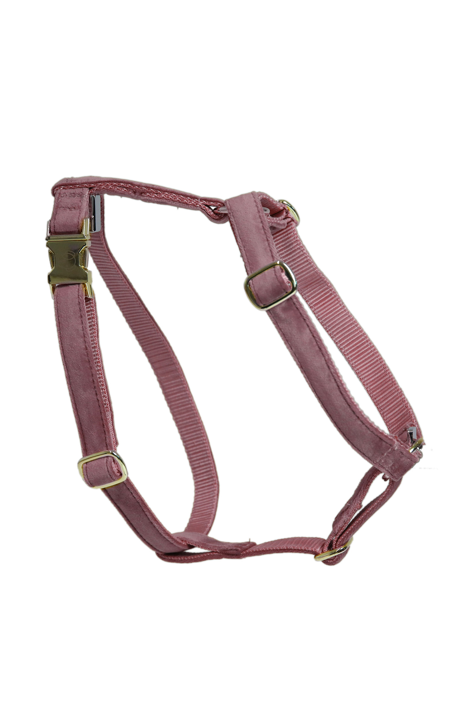 Old Rose Pink Kentucky Dogwear Loop Velvet Dog Harness