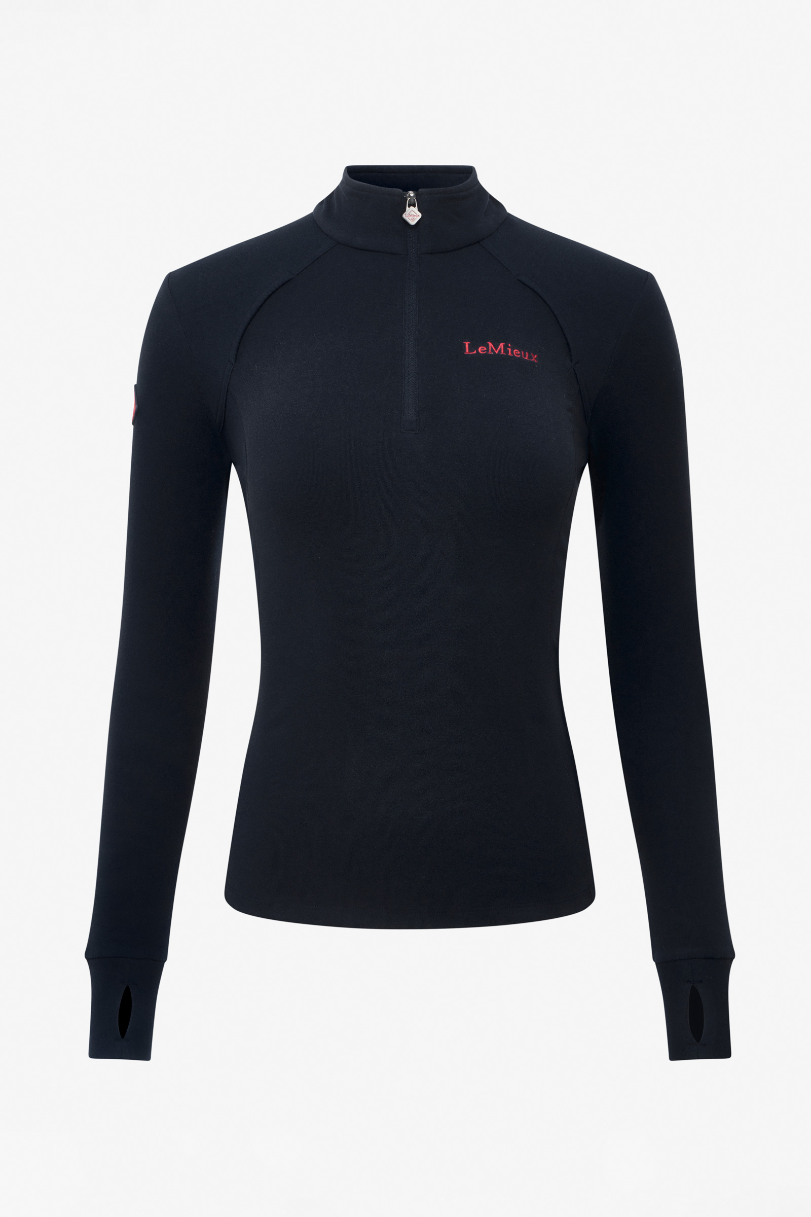 Navy LeMieux Frances dame fleece med kvart lynl&aring;s