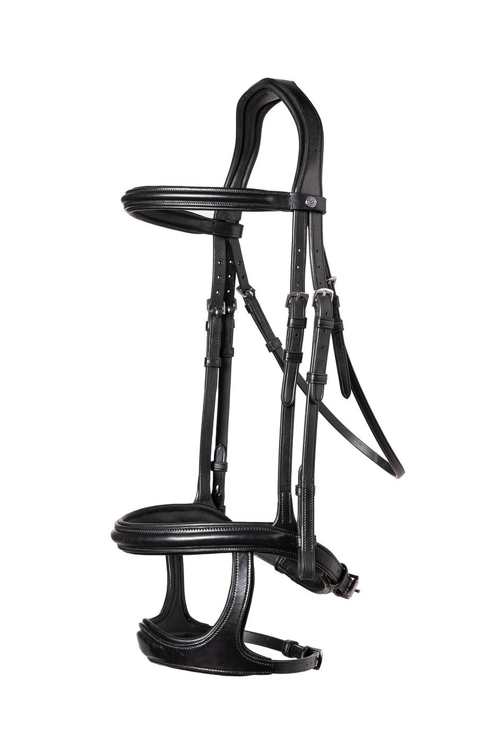 Black/Silver Trust Equestrian Paris Dobbelt N&aelig;seb&aring;nd Bridle