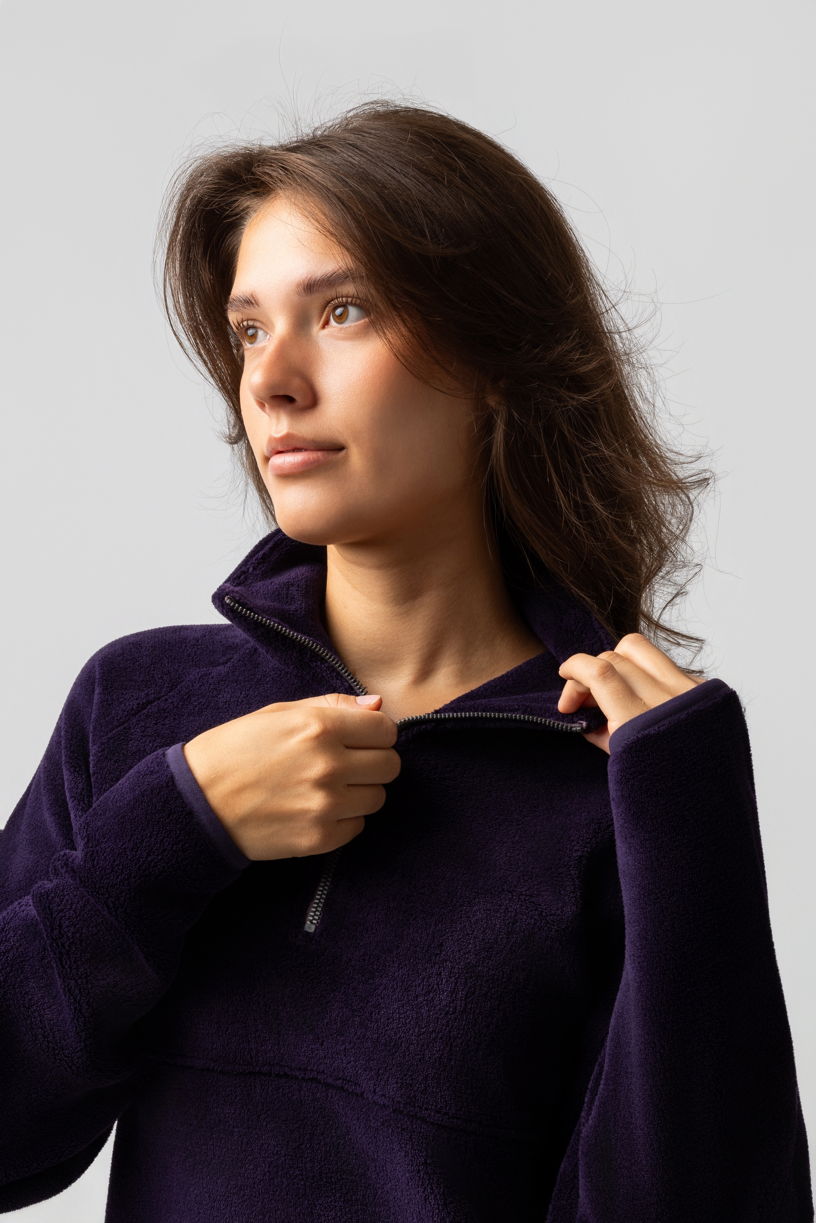 Horze Frieda Damernes anorak fleece sweater