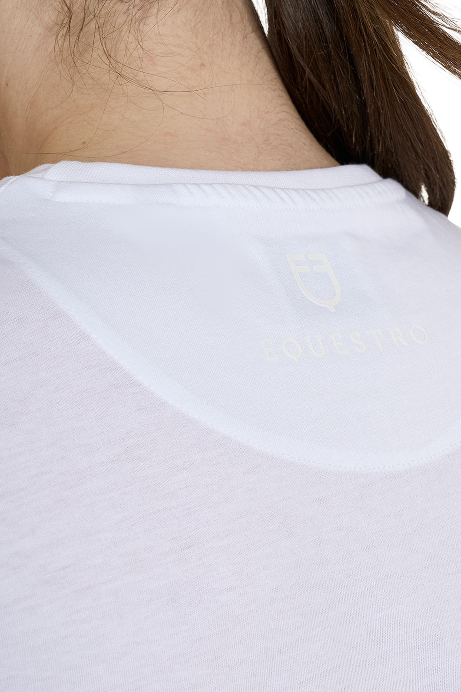 Equestro SS2026 Dame Bomulds T-shirt med blankt logo  