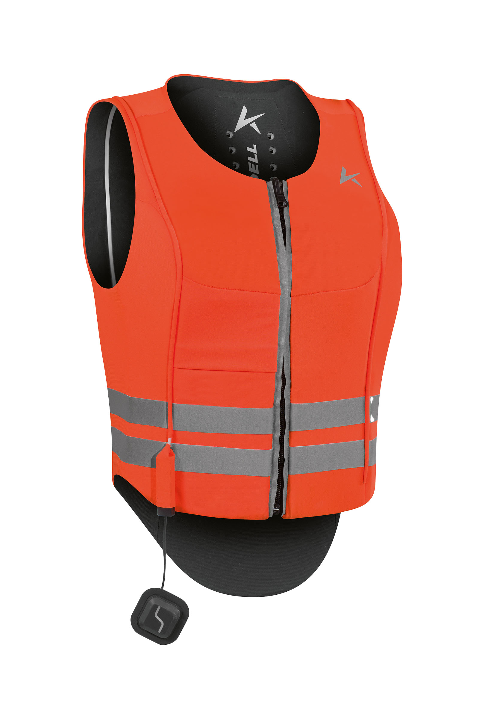 Komperdell Ballistic High Visibility FlexFit rygbeskytter, vendbar