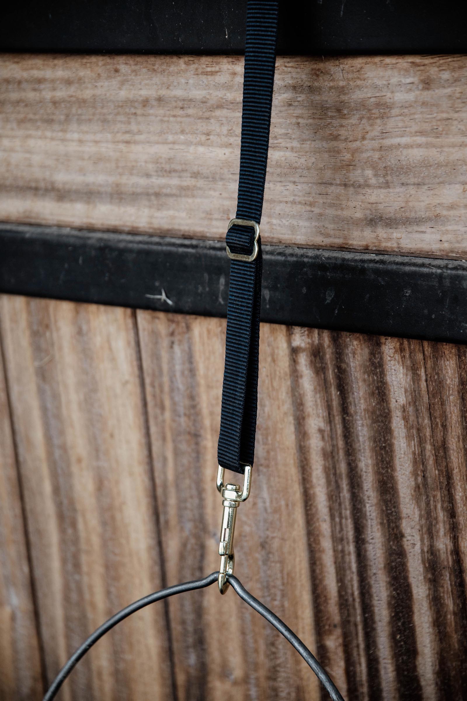 Kentucky Horsewear lang nylon holder med krog og ring  