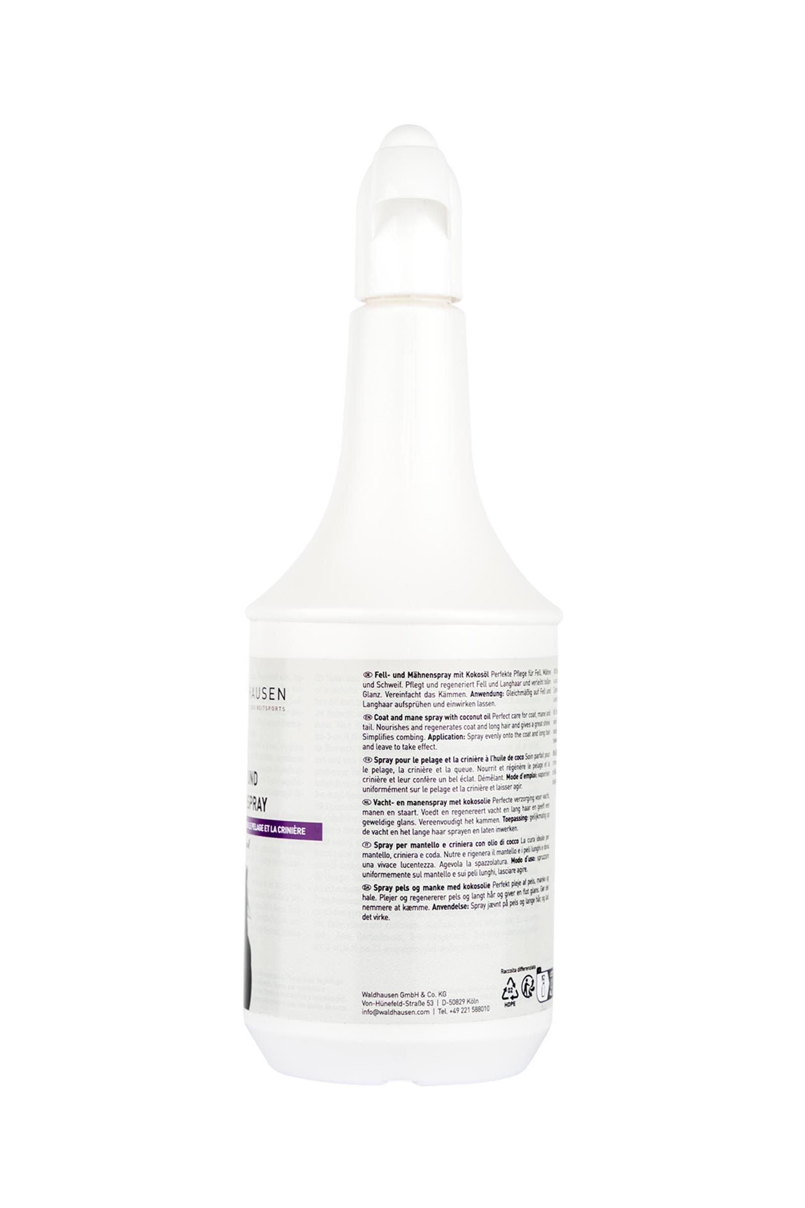 Waldhausen pels- og manespray med kokosolie, 1 l