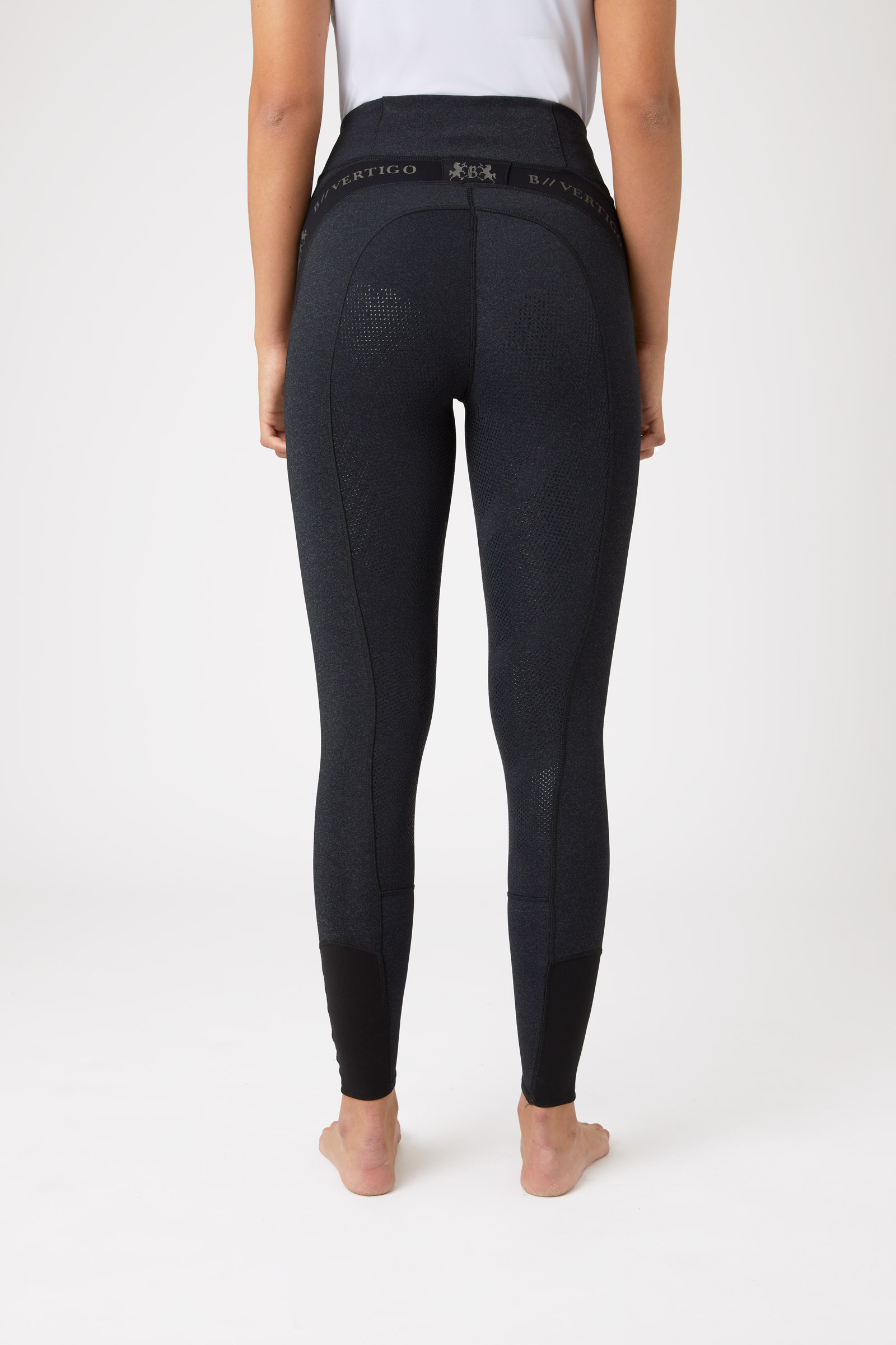 B Vertigo Jenny ridetights til kvinder med fuldt silikonegreb UPF 40+