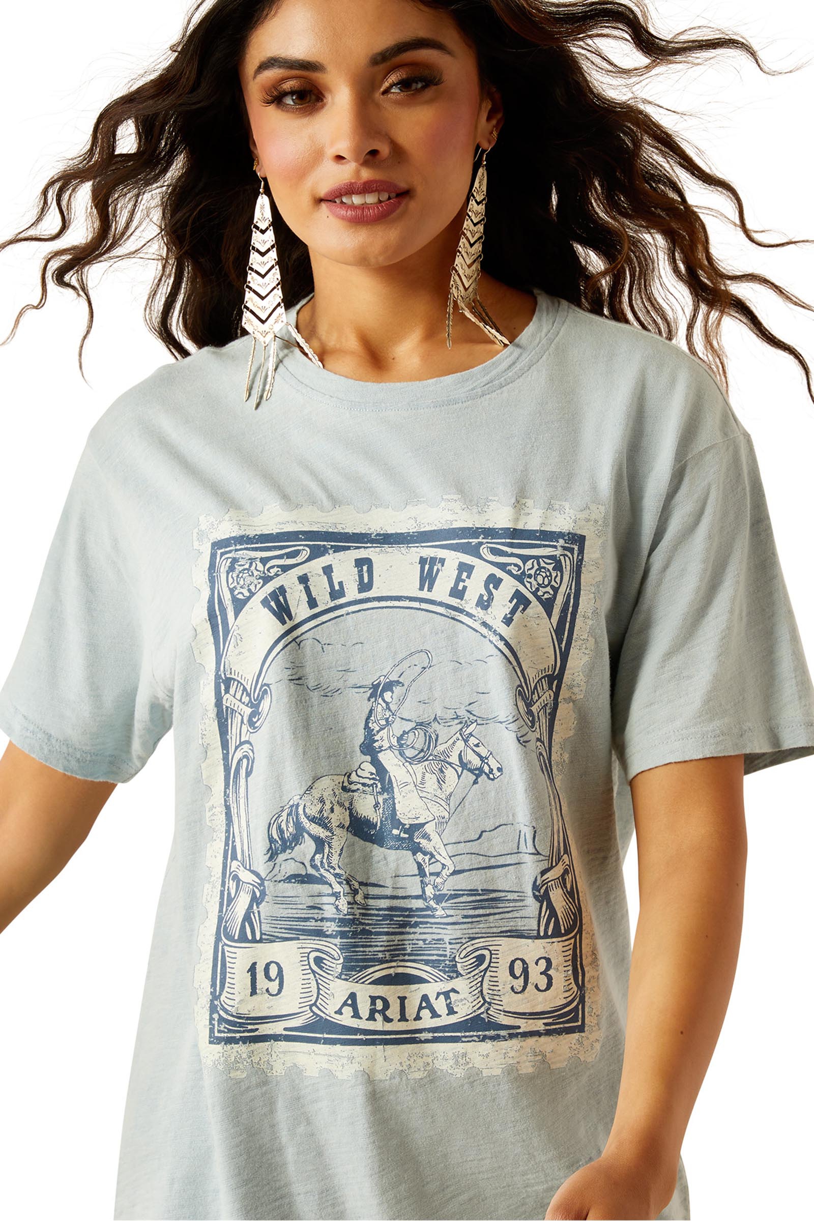 Ariat Wild West Stamp dame-T-shirt