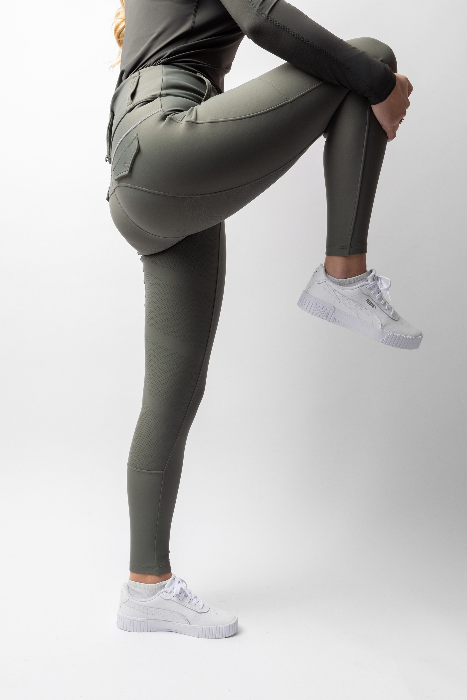 B Vertigo Chiara Ridebukser med fuldt s&aelig;de med kompression og hybrid-design  