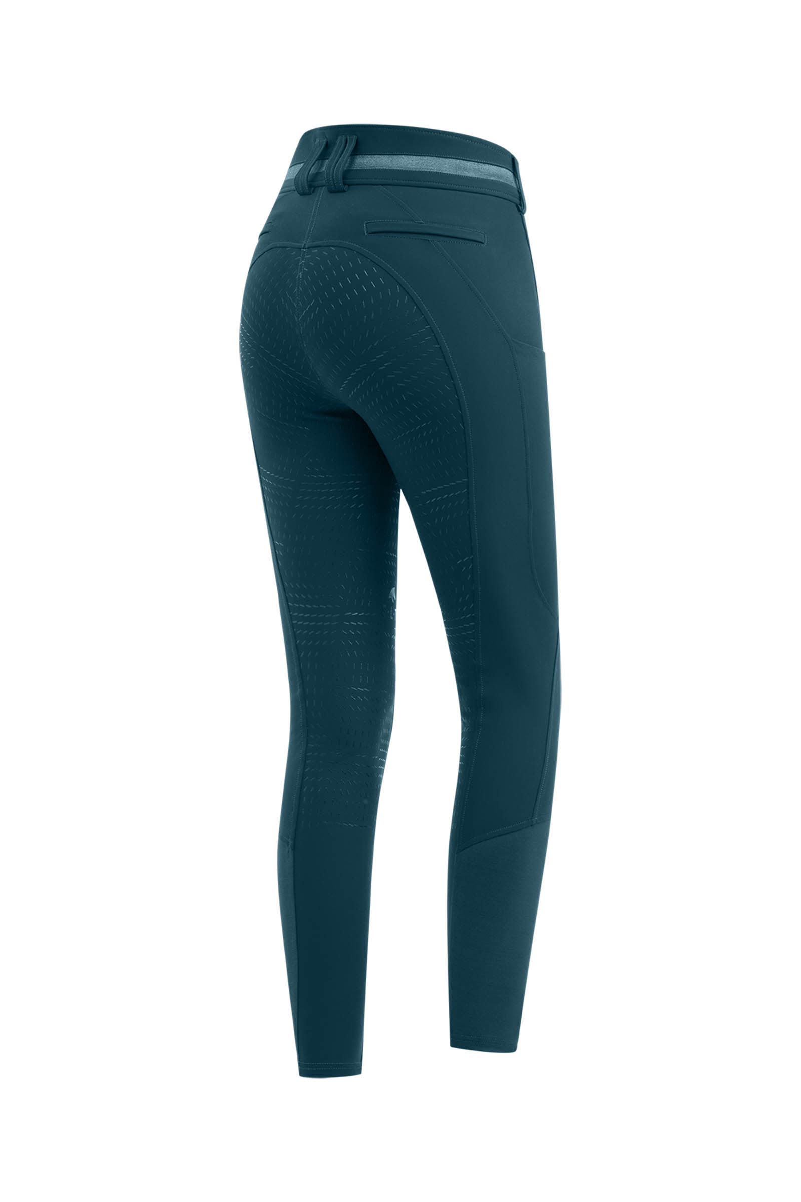 Petrol Blue ELT Maja ridebukser til kvinder Glam Curved High Waist