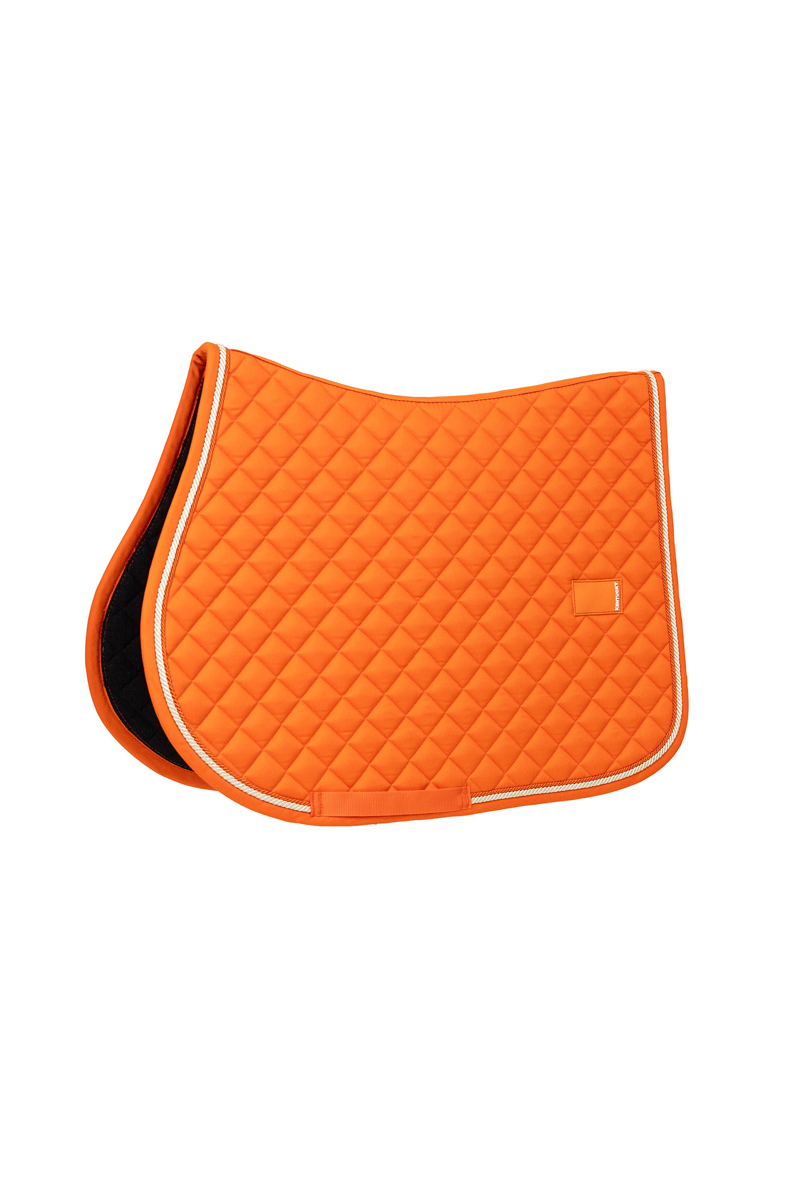 orange Kentucky Horsewear sadelunderlag til springning Diamond Rope