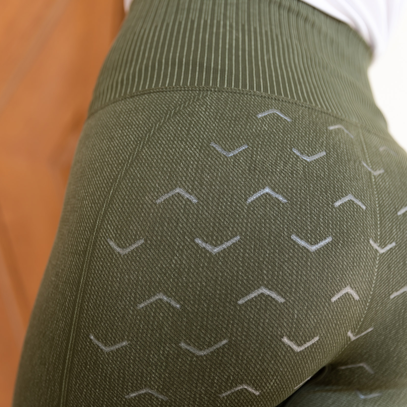 Horze Vanessa s&oslash;ml&oslash;se denim-tights med silikonegrip, damemodel