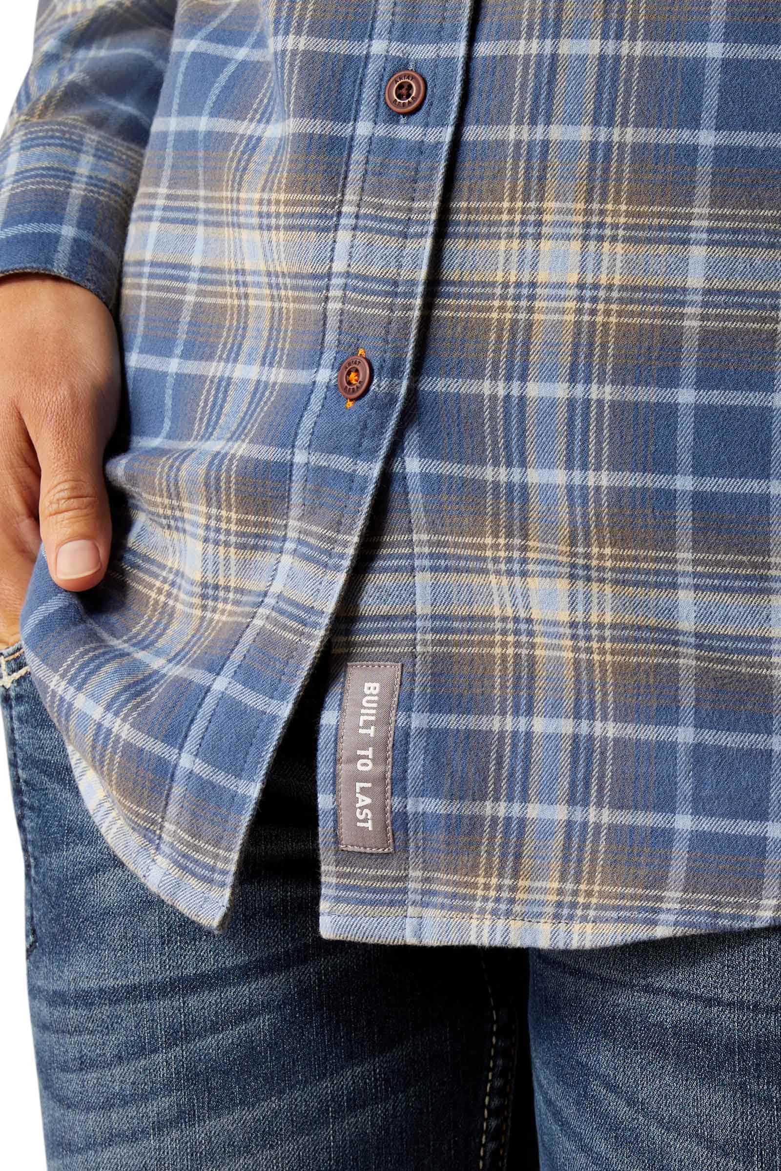 Ariat Rebar Flannel DuraStretch Langærmet Arbejdsskjorte, damemodel