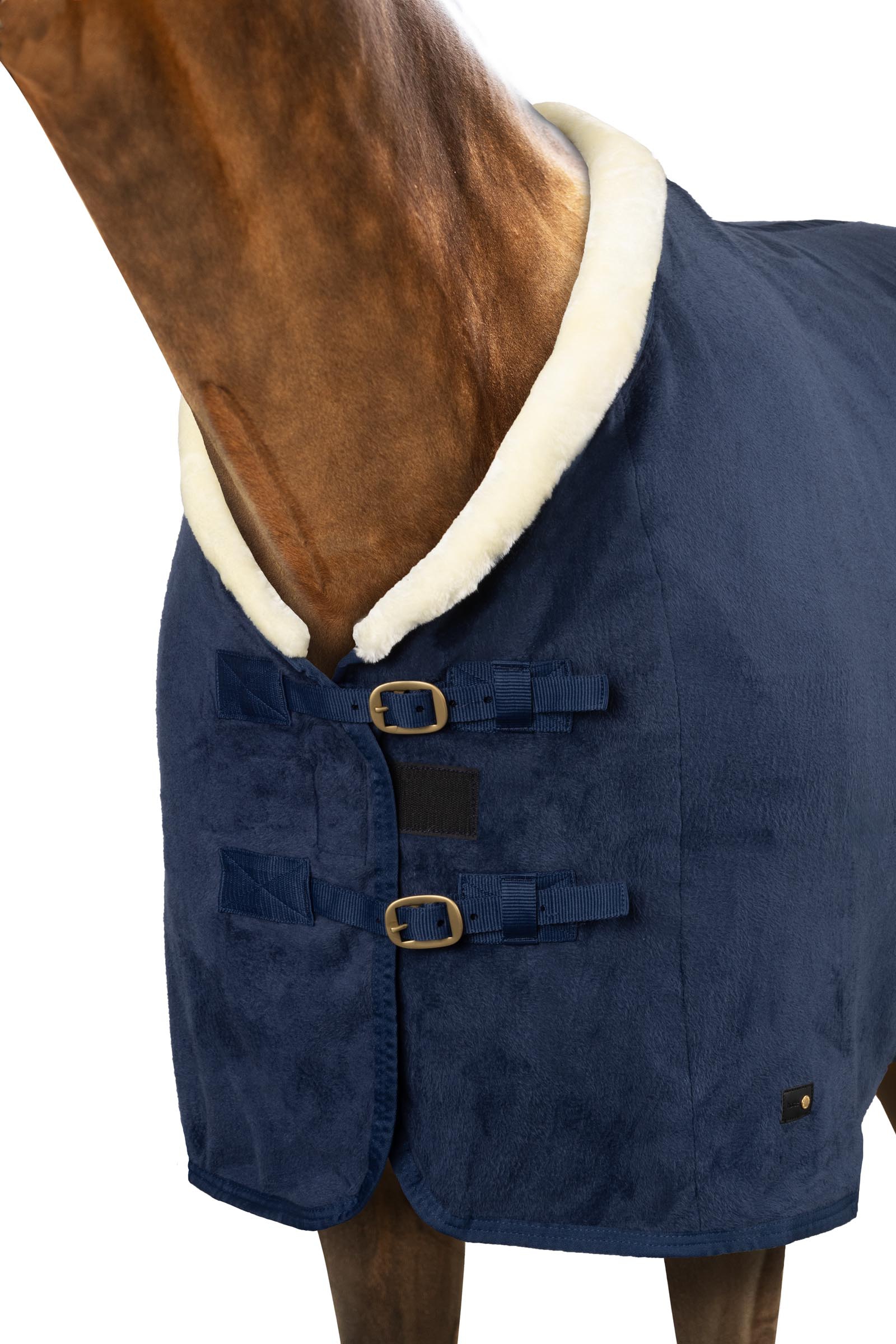 Horze Lincoln fleecedækken med faux fur-krave