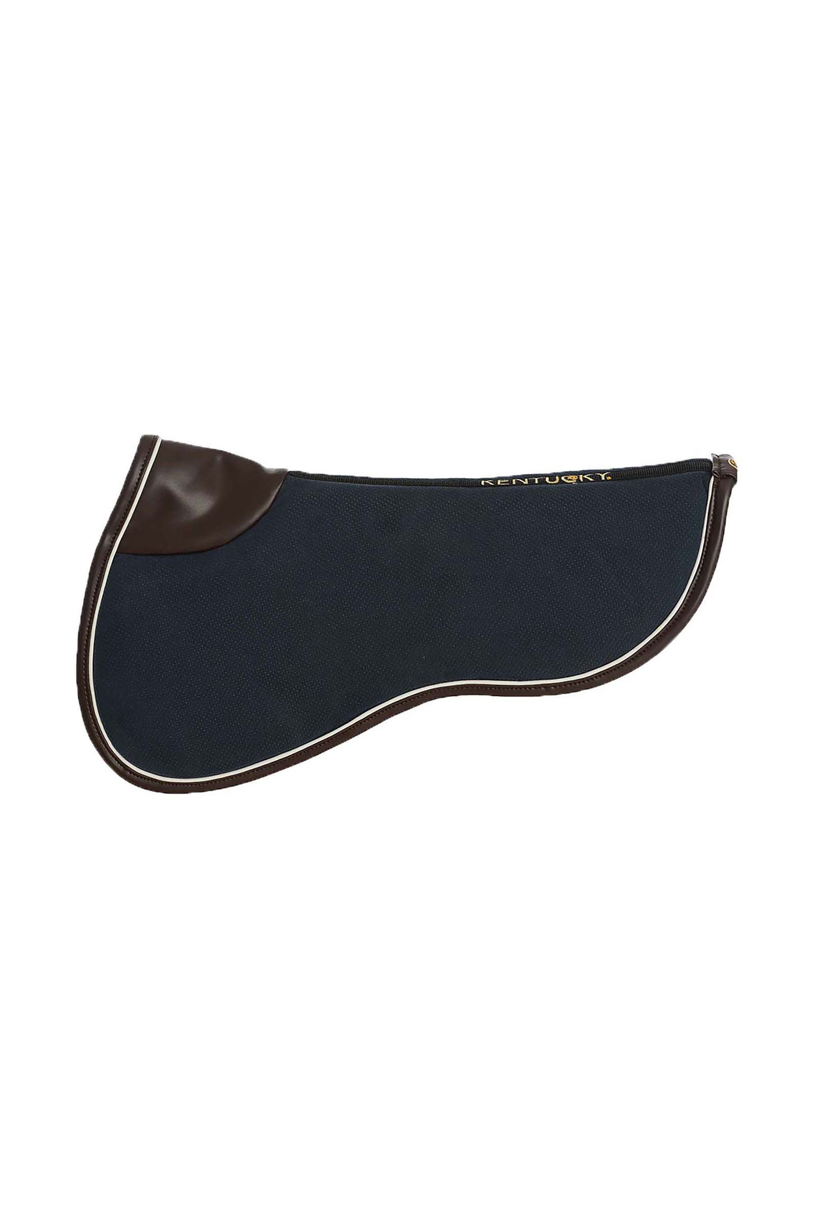 Dark Blue/White/Brown Kentucky Horsewear Halvpad Absorb