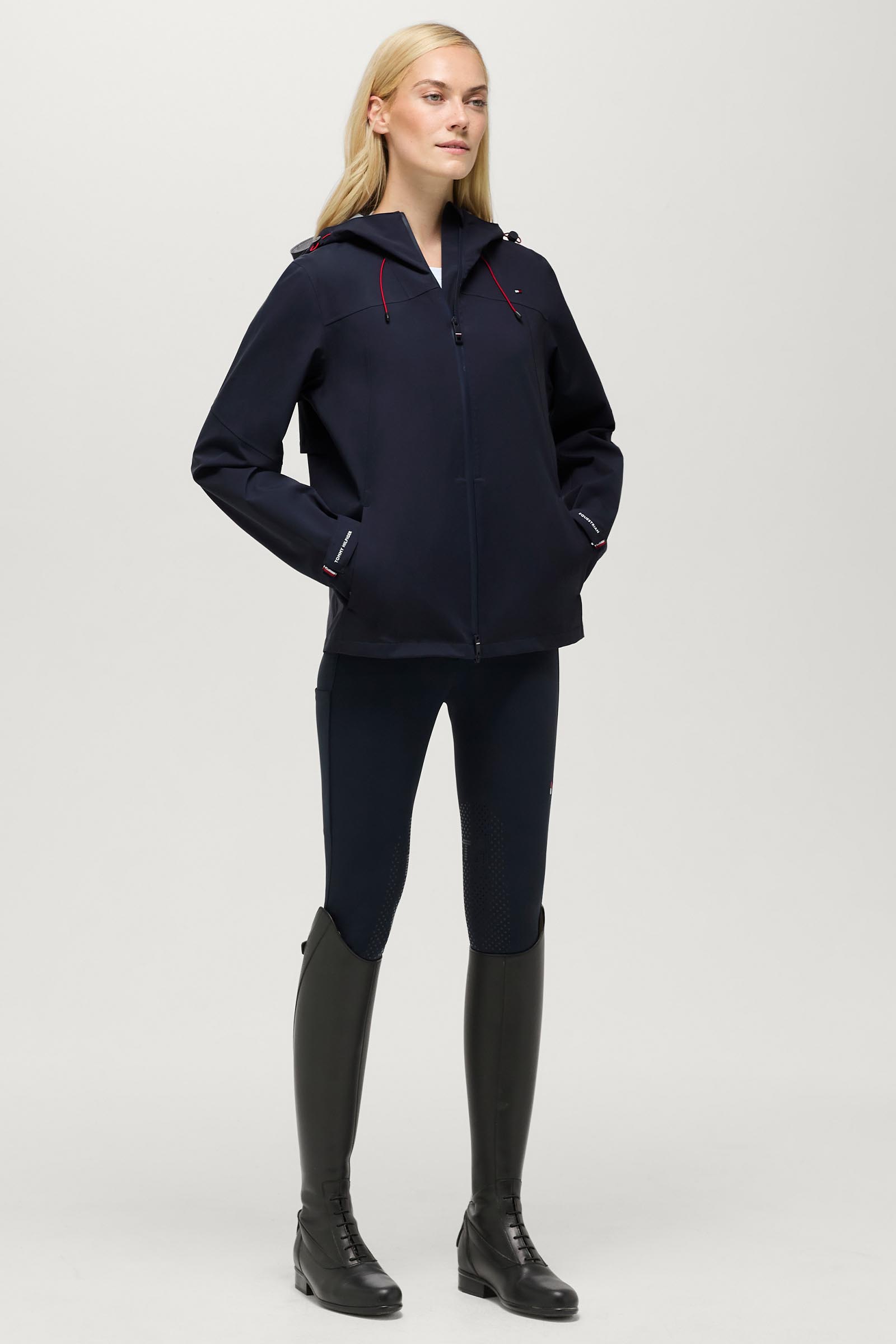 Tommy Hilfiger Equestrian Upland dame regnjakke kompatibel med airbag