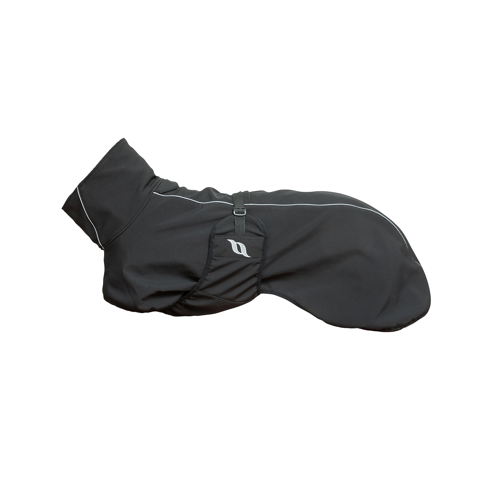 Black Back on Track Nella All-Round Dog Coat, 25-35cm