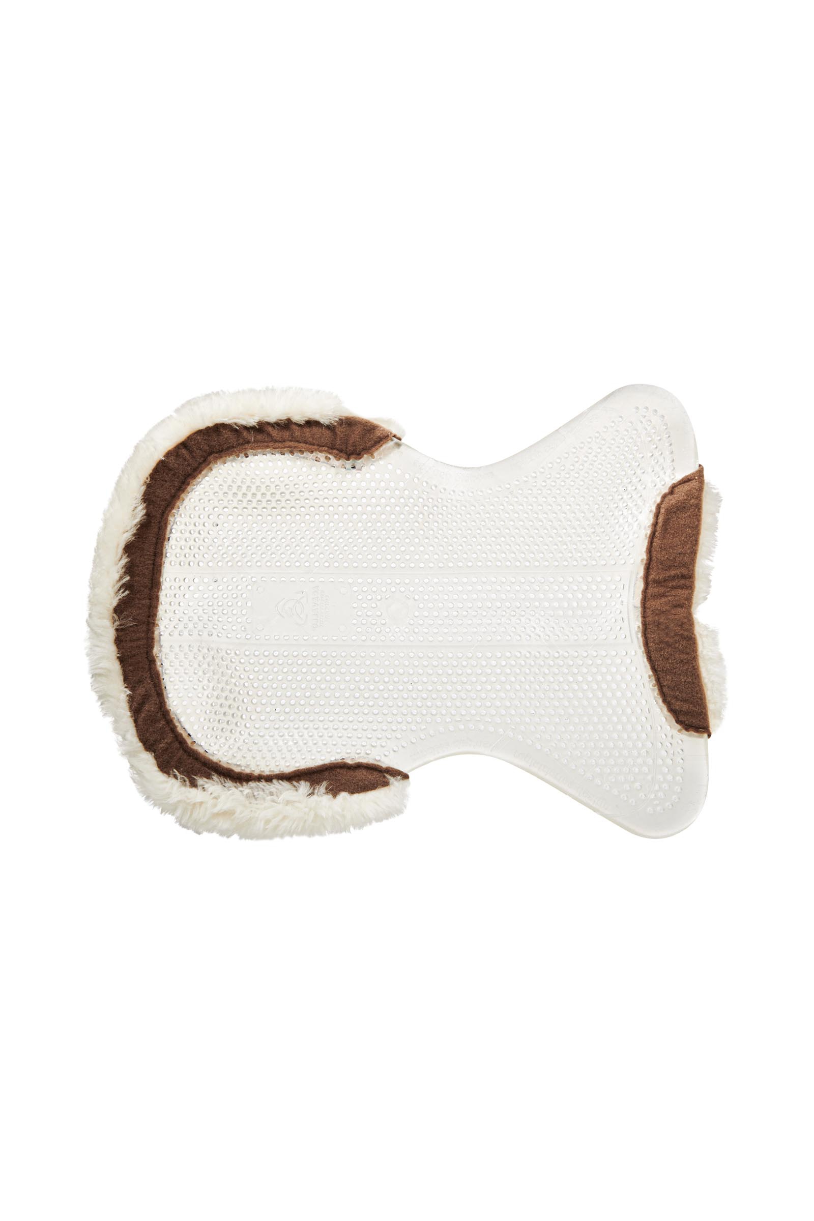 Acavallo Pony skridsikker Classic gelpad med lammeskind, flad