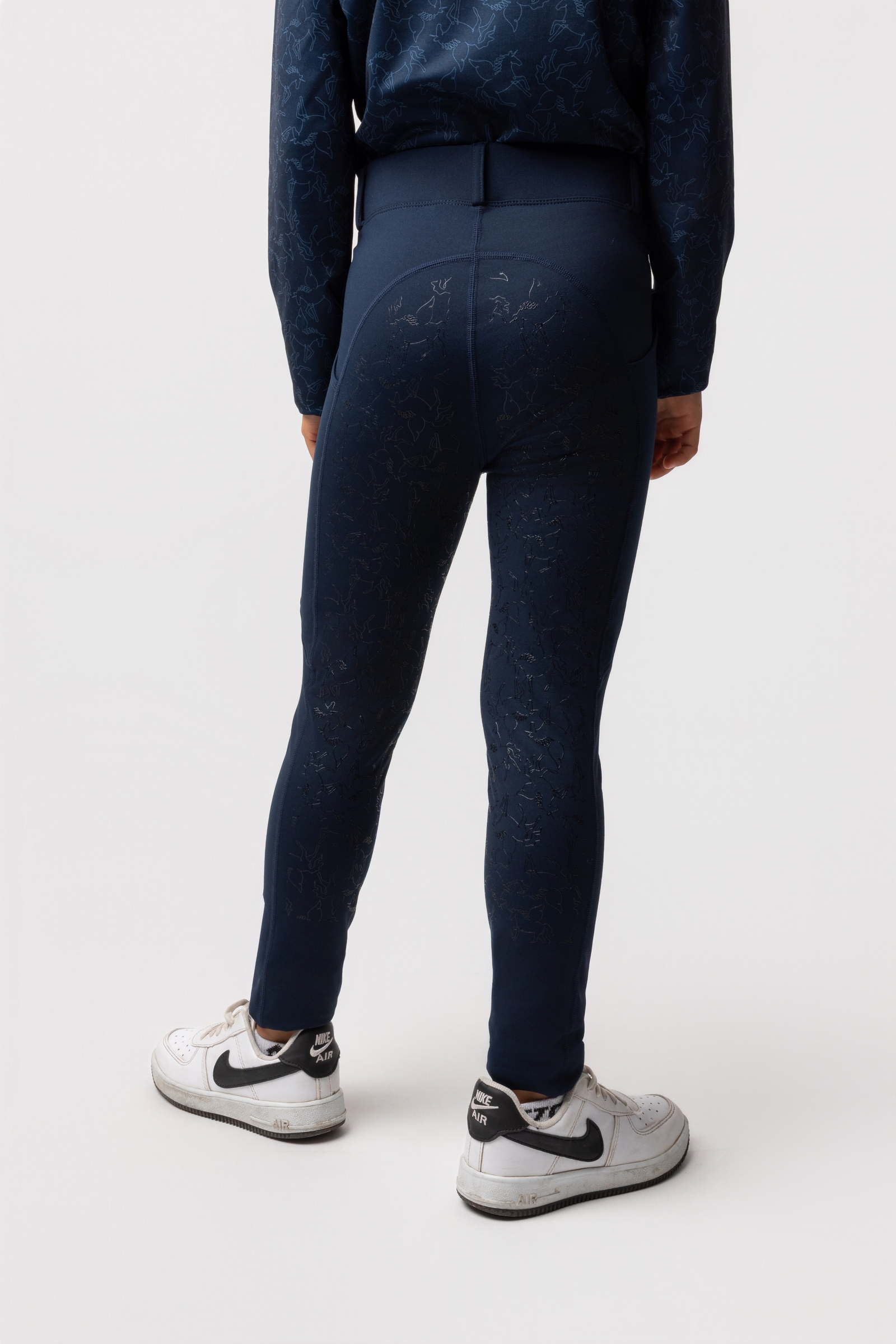 Horze Dea b&oslash;rns thermo ridebukser med fuldt s&aelig;de