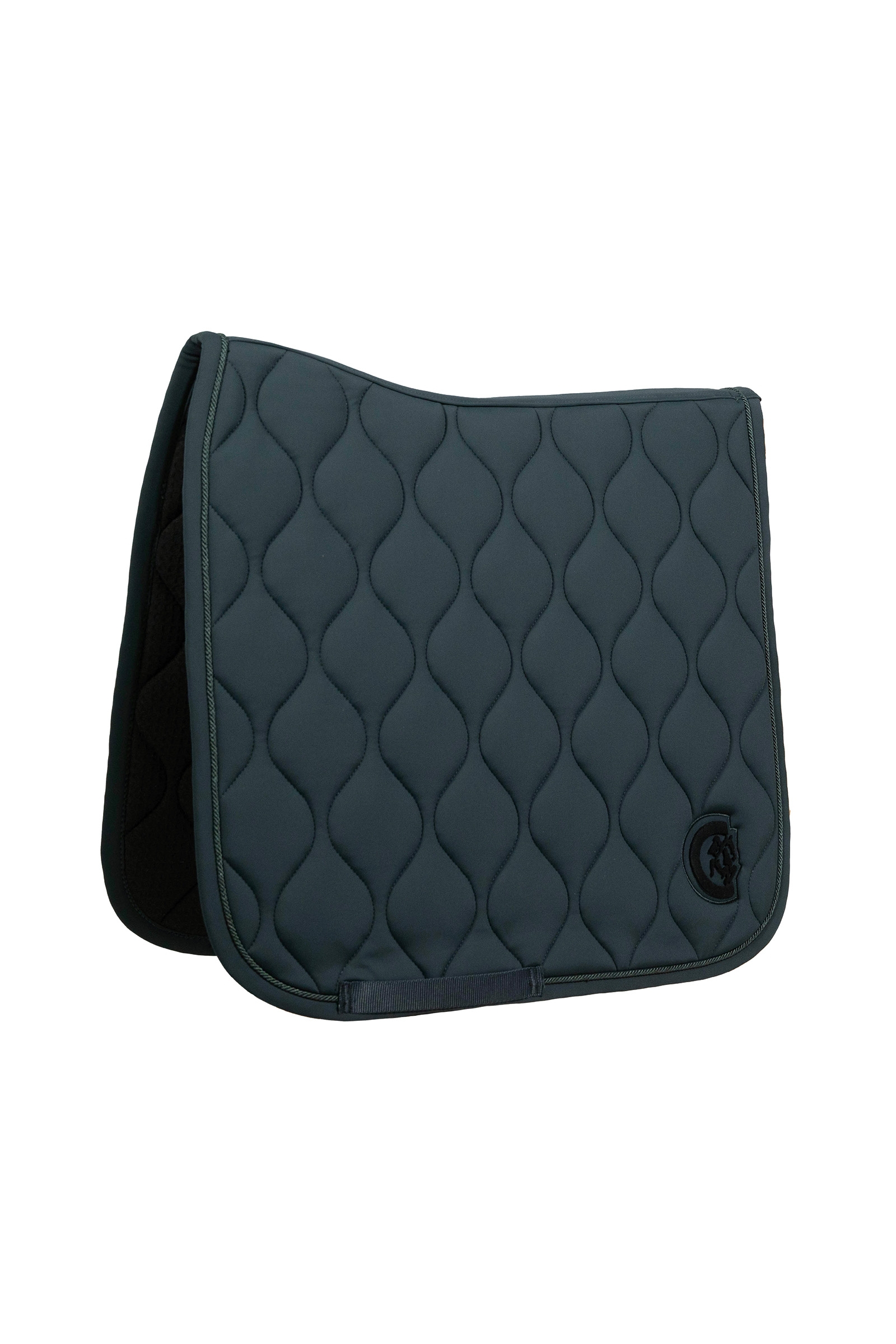 pine green Kentucky Horsewear sadelpad Wave 3D Logo Dressur