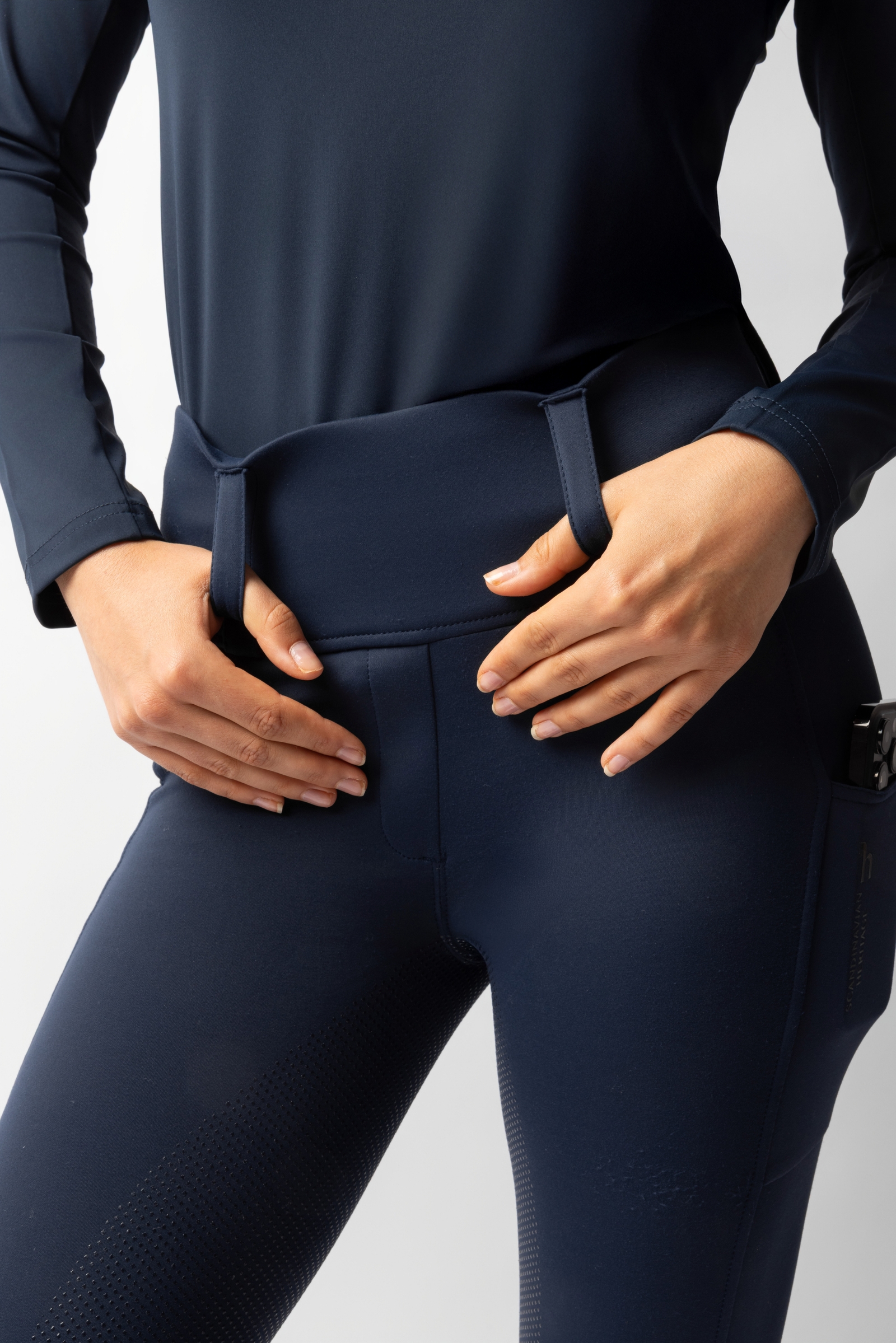 Horze Anya Hybrid Thermotights med Fullgrip