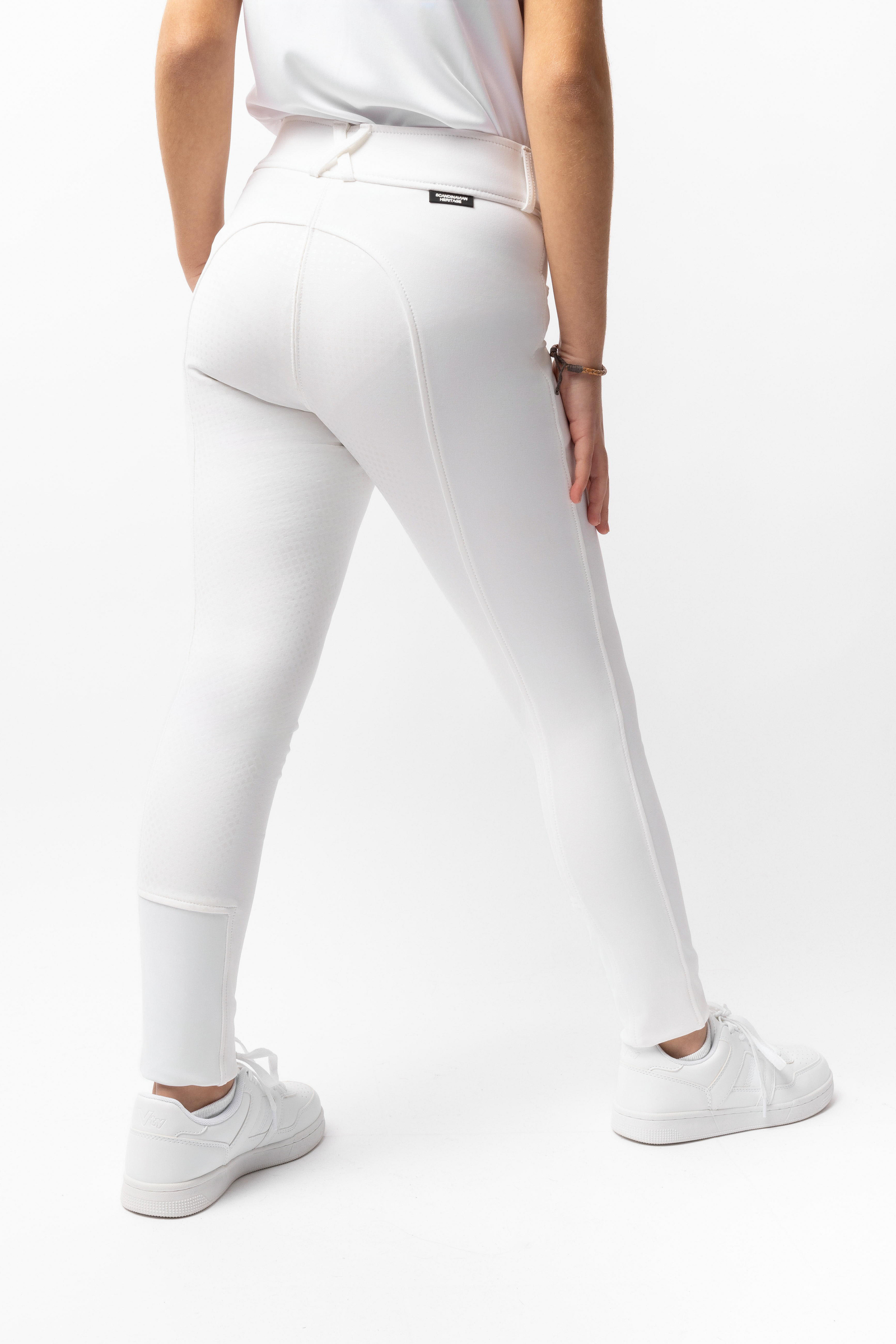 Horze Grand Prix ridebukser til b&oslash;rn med silikone-fulds&aelig;de