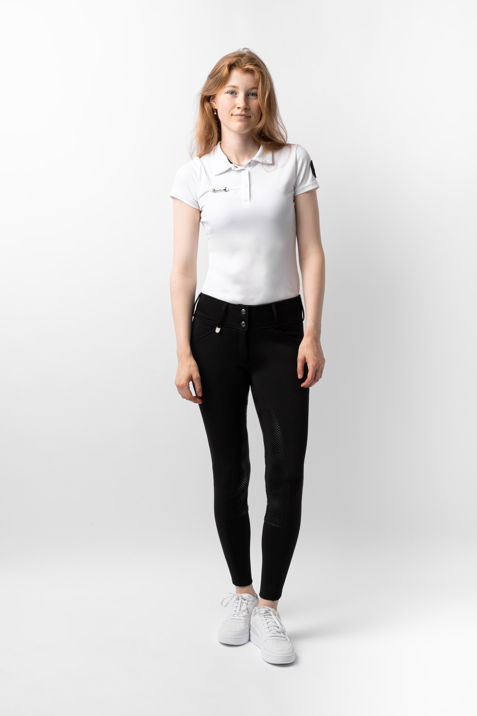 Horze Grand Prix Thermo Softshell Silikone FS Dameridebukser