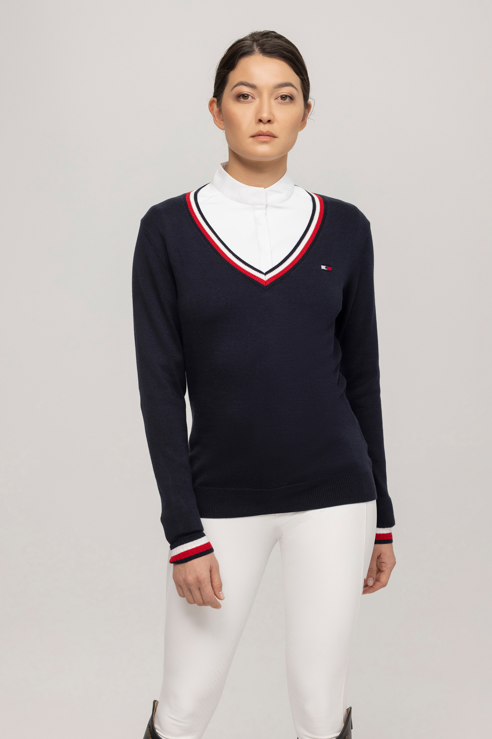 Tommy Hilfiger Equestrian Indiana dame V-hals sweater