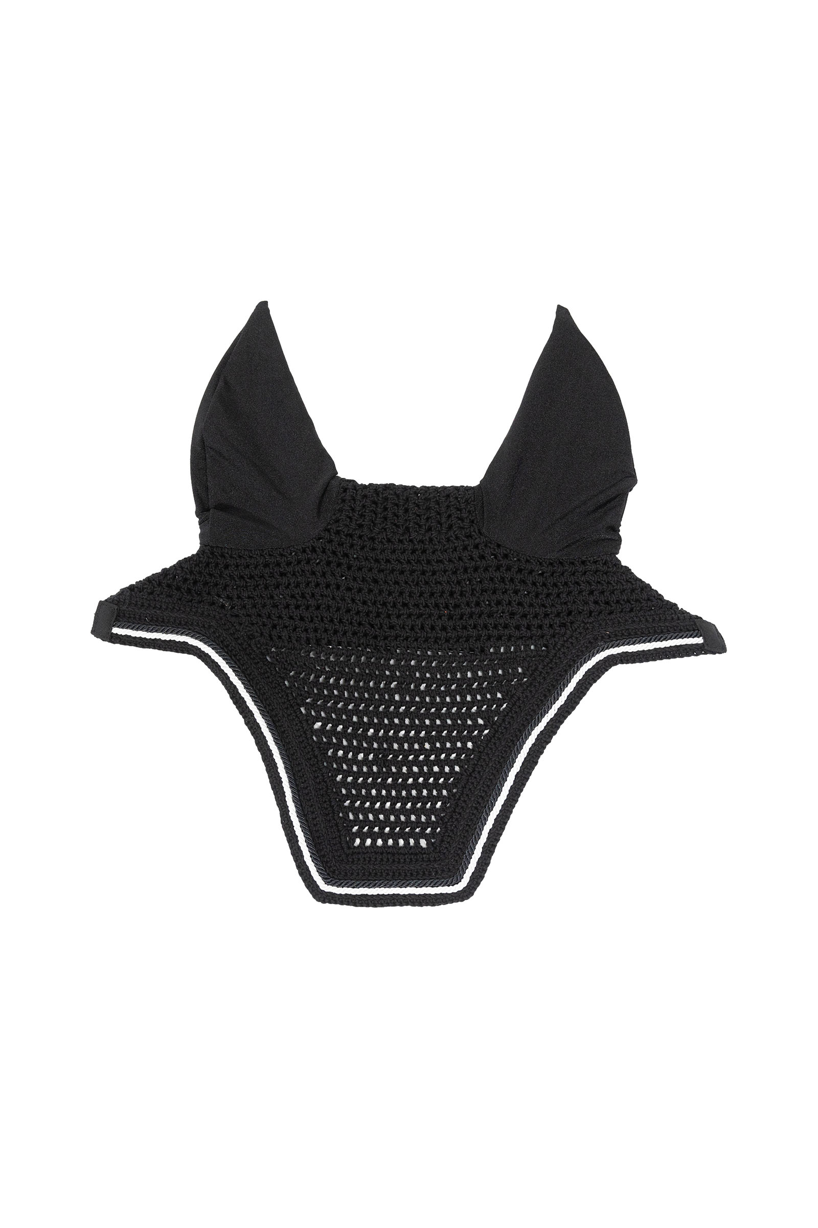 black Kentucky Horsewear flueslør Wellington Diamond Rope