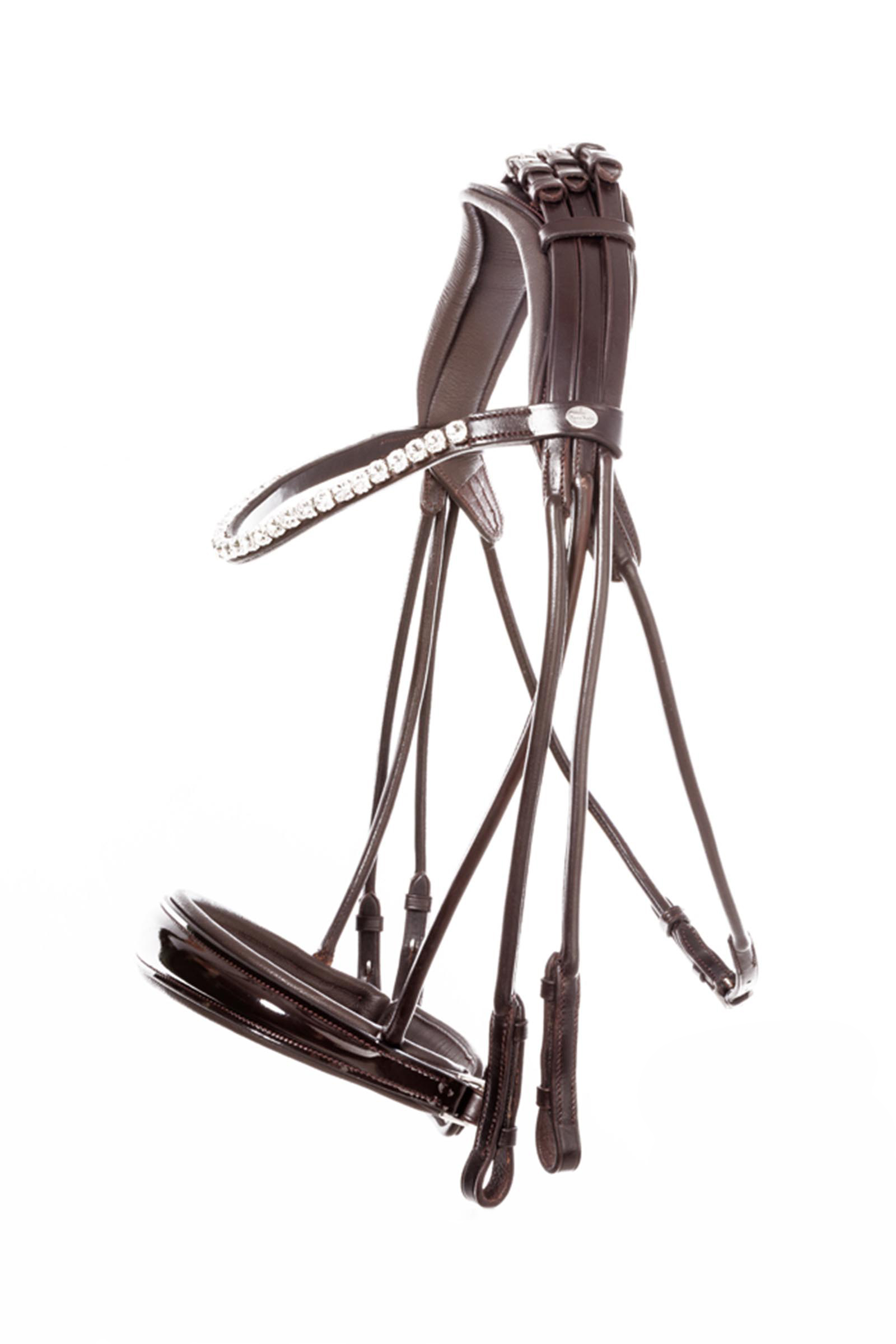 Brown-Patent/Brown Kavalkade Fleur kandar