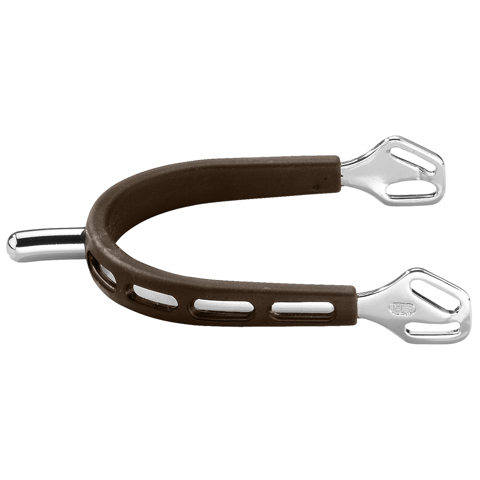 Sprenger Ultra Fit Spore, brunt grip, rustfrit stål, afrundet dorn