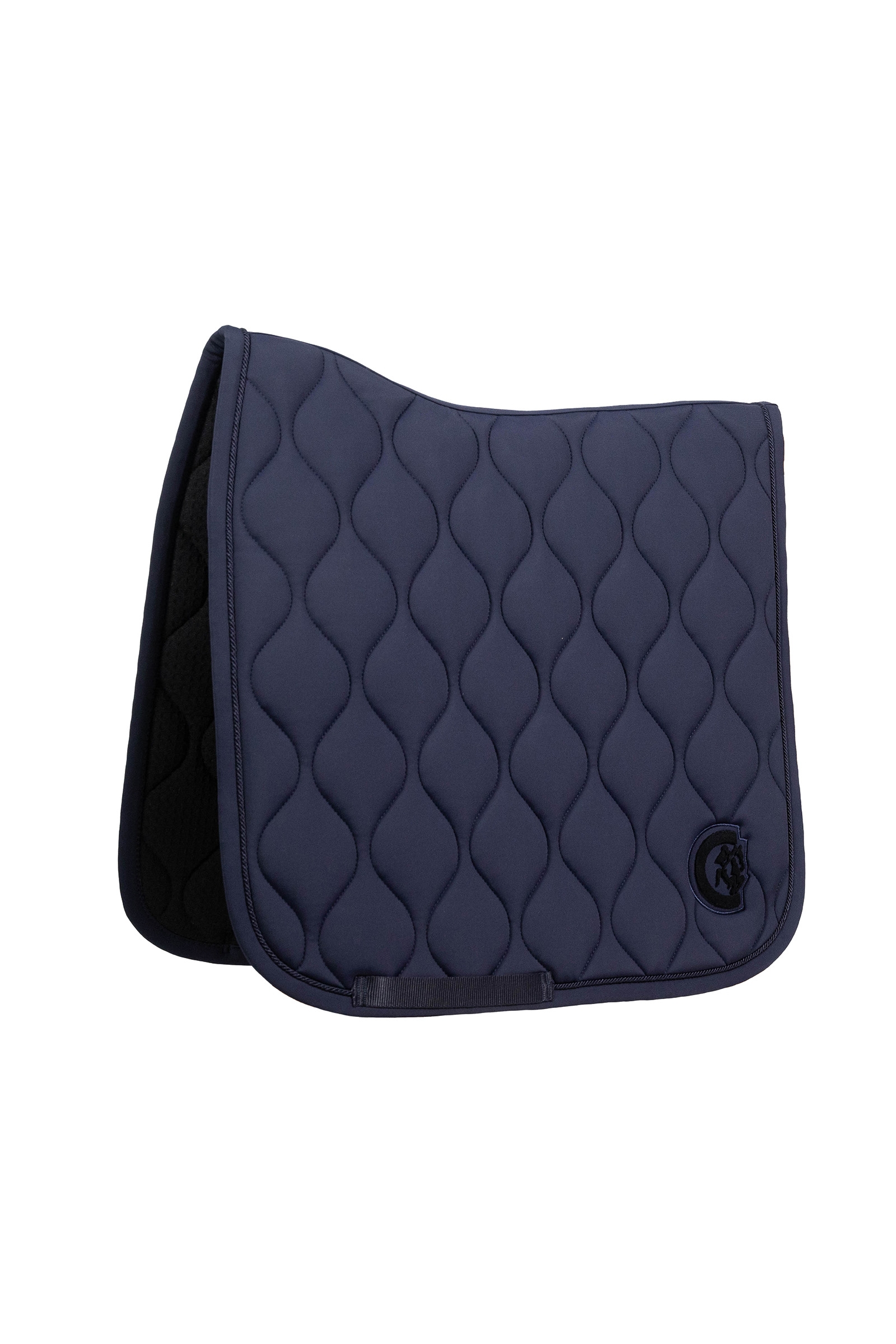 navy Kentucky Horsewear sadelpad Wave 3D Logo Dressur