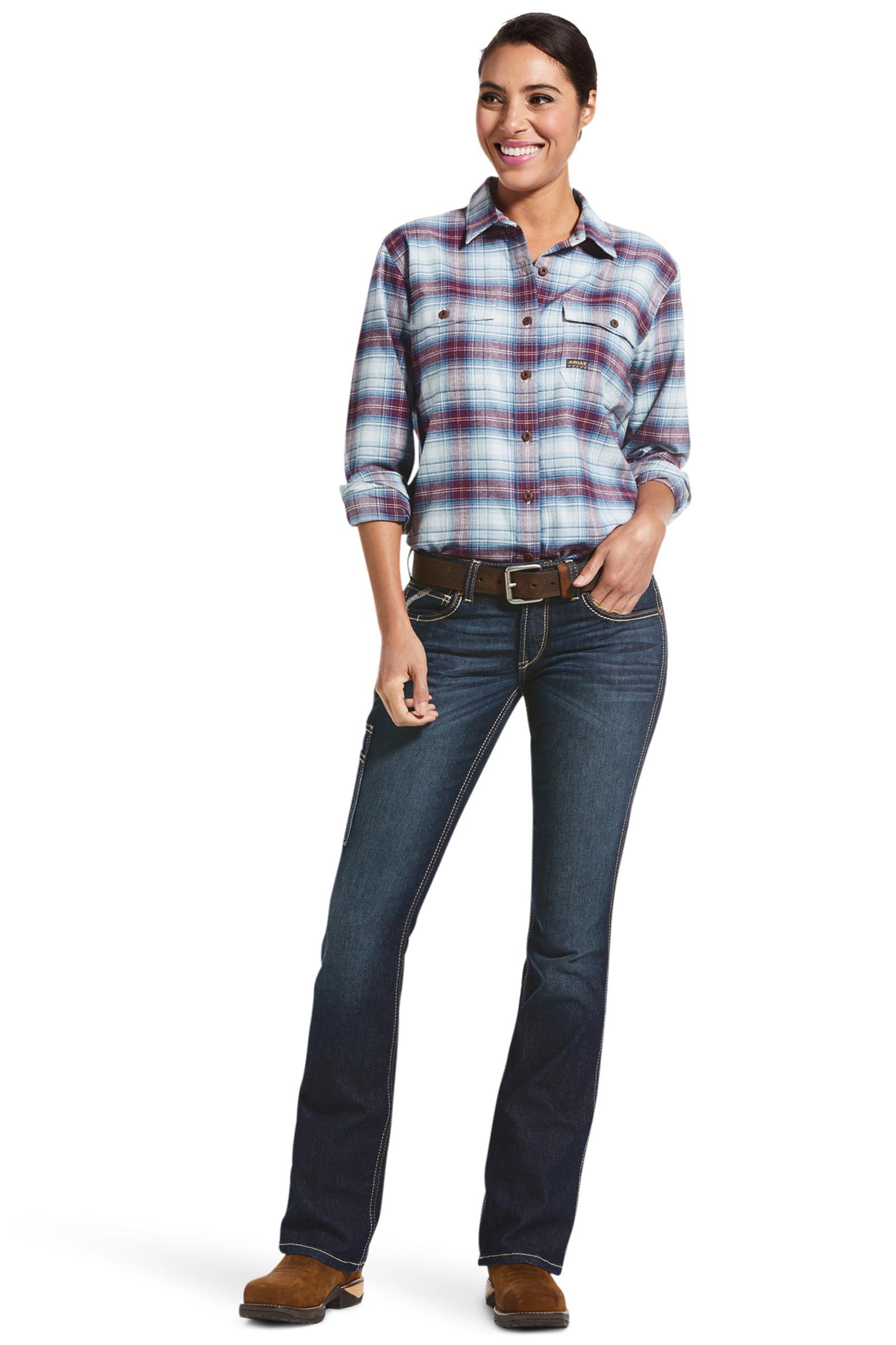 Ariat Rebar MR DuraStretch Riveter bootcut-jeans til damer  