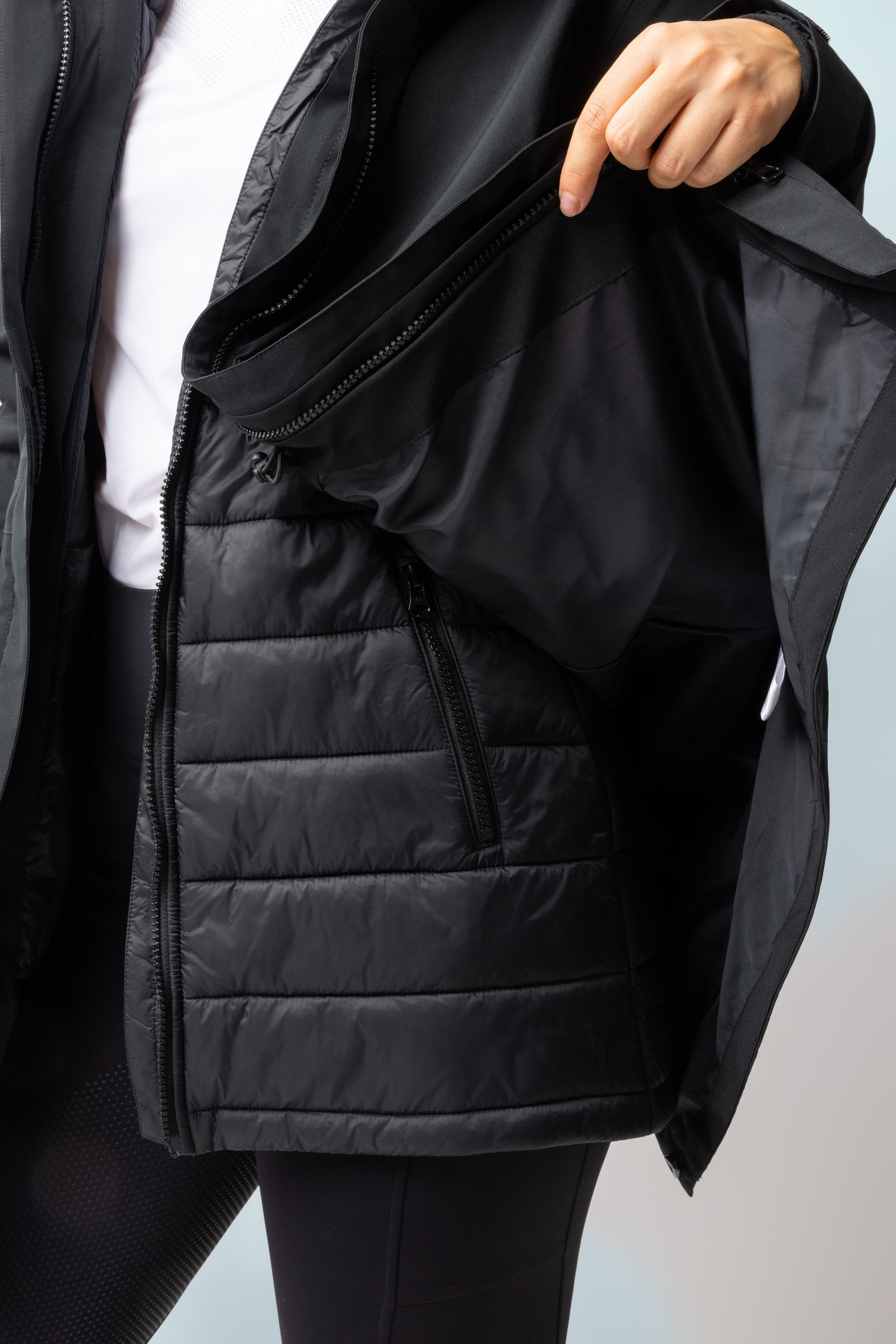 Horze Isabella 3-i-1 Vatteret Parka, damemodel