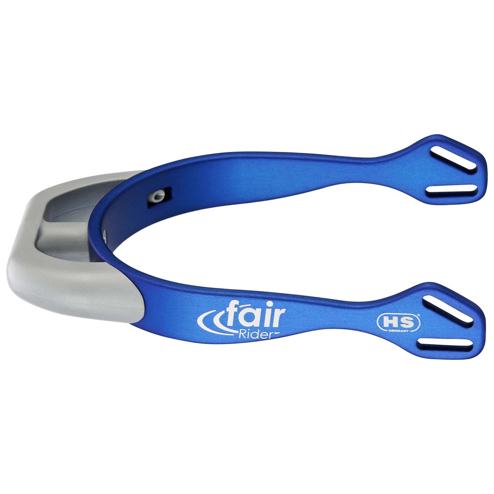 Blue/Smoke Grey Sprenger FairRider Aluminium Sporer med Flad Hals 20 mm