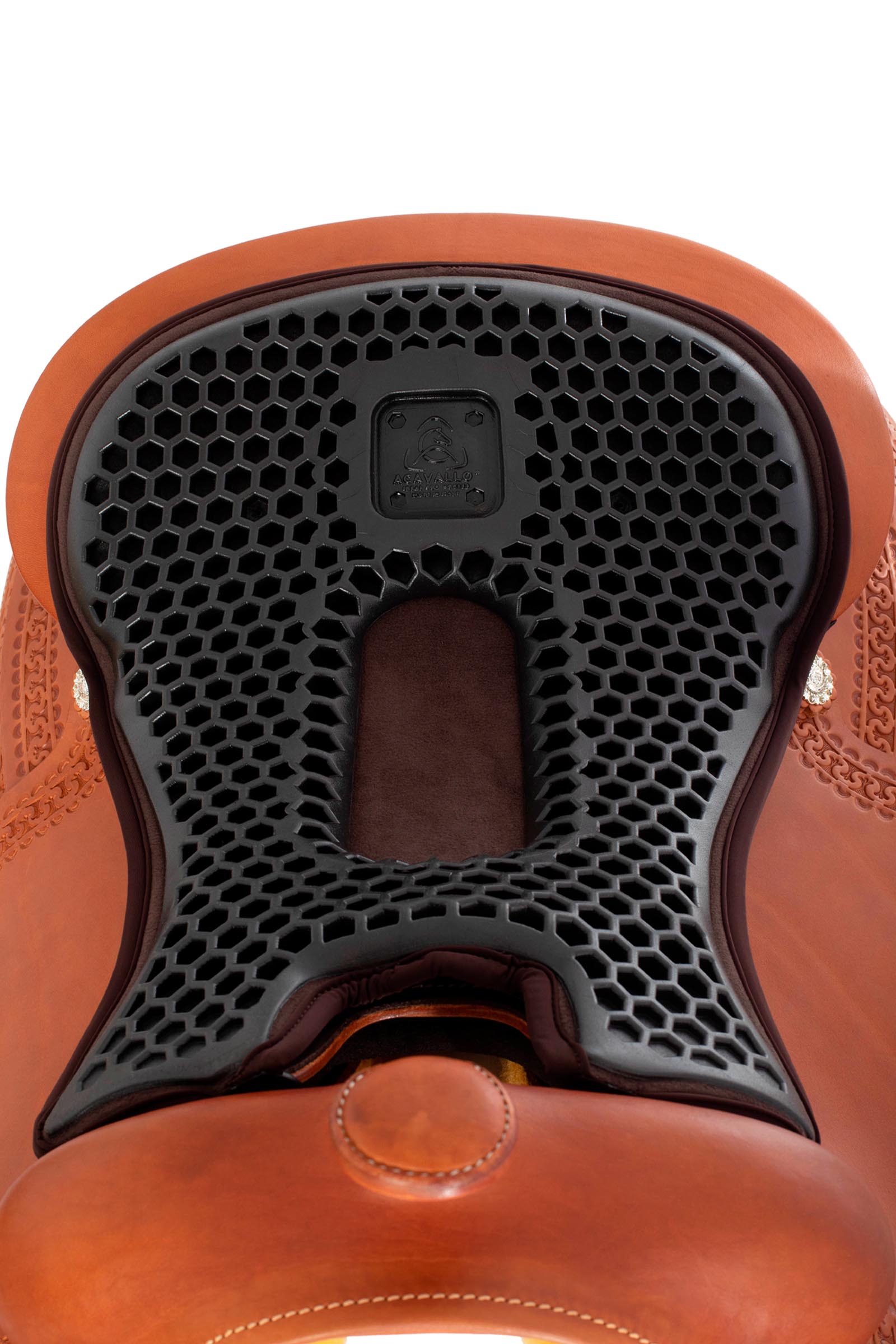 Acavallo Ortho-Skamben Western S&aelig;deovertr&aelig;k Hexa Gel-Out Dri-Lex, 20 mm  