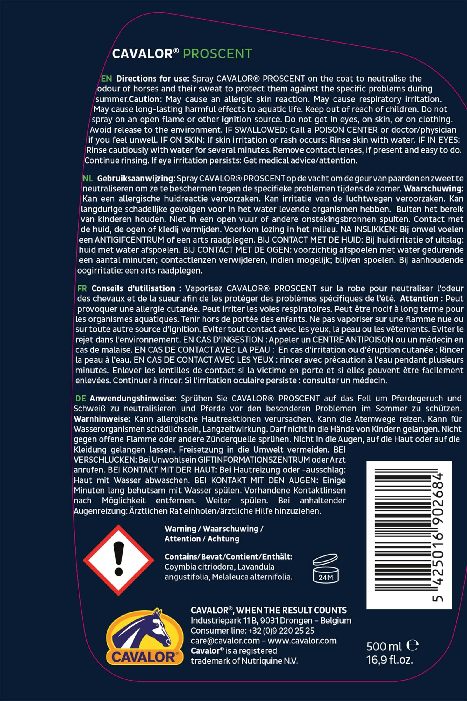 Cavalor ProScent Liquid, Coat Spray, 250 ml