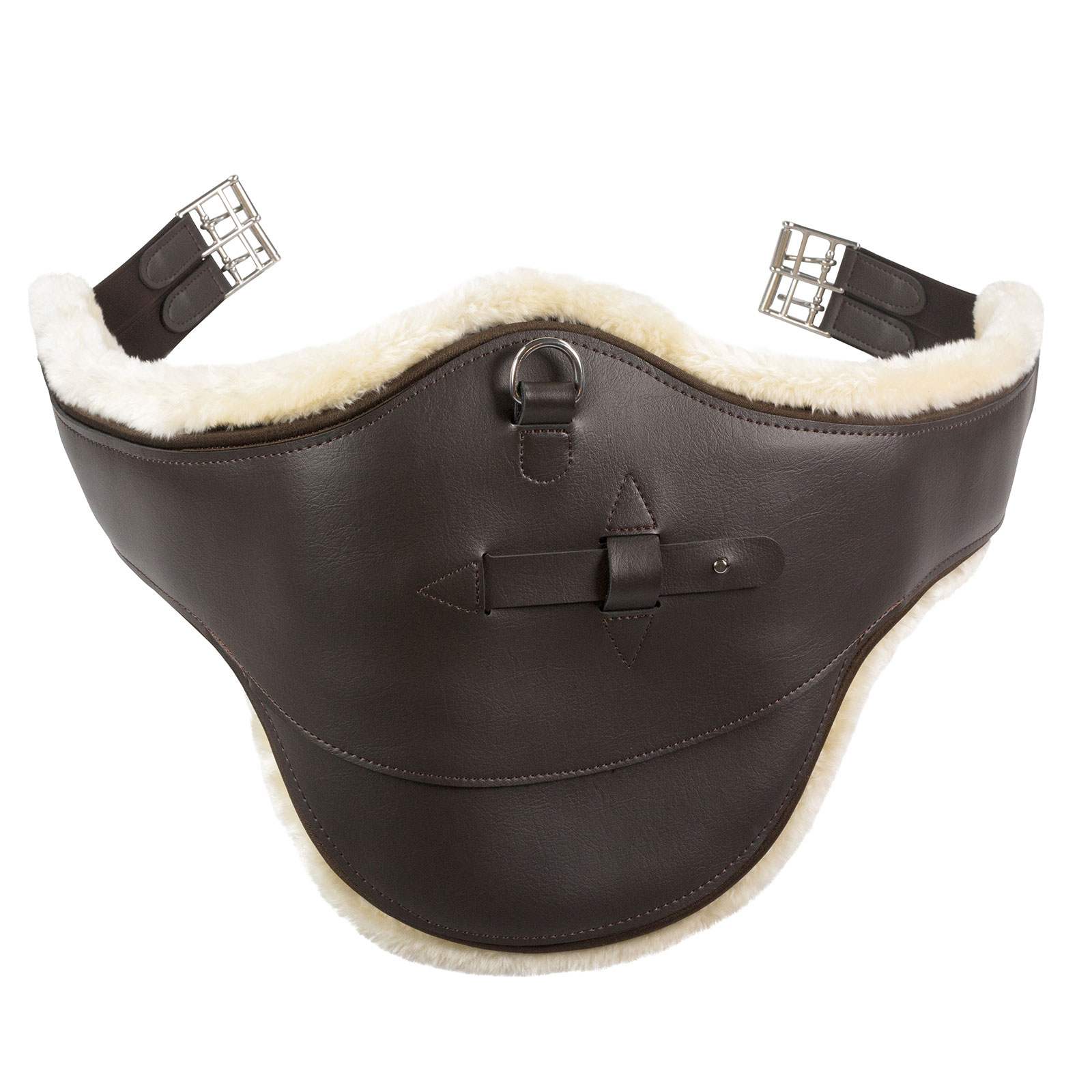 Dark Brown Horze Atlanta pladegjord med fleeceforing