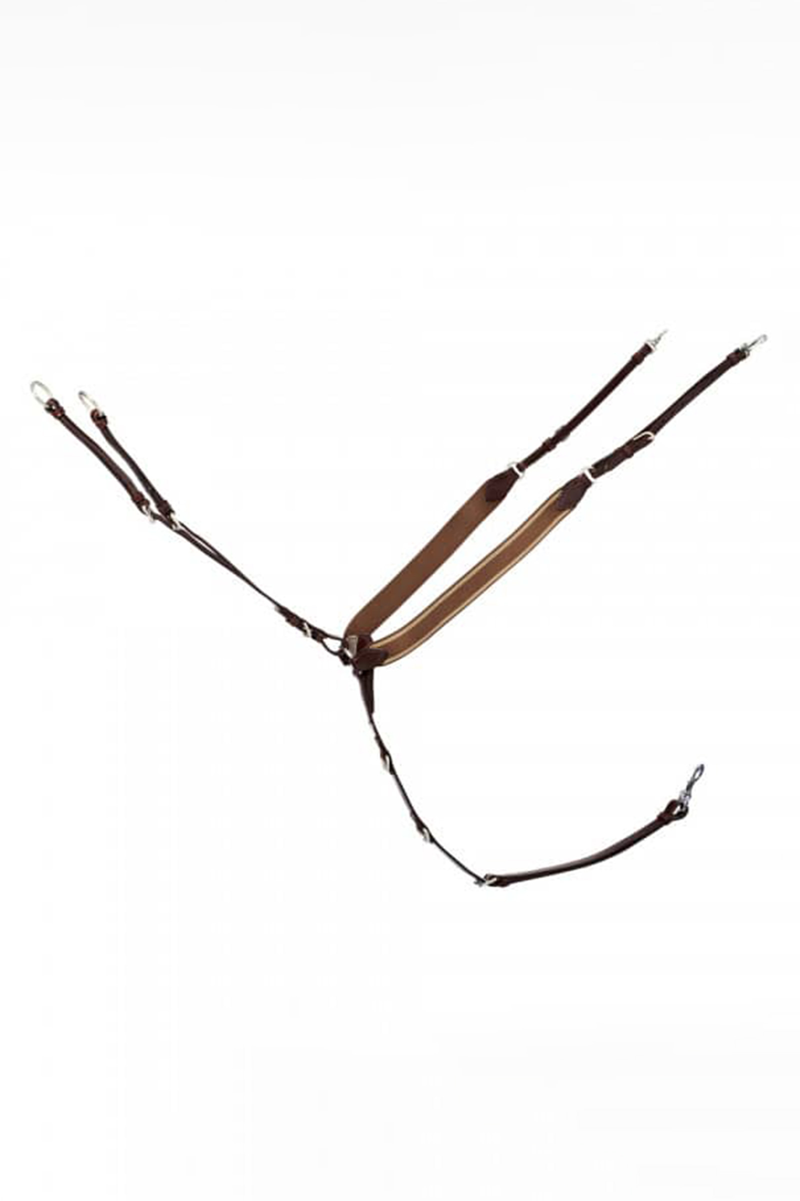 Antique Brown/Silver Schockemöhle Sports Pro Jump Plus, brystplade BASIC