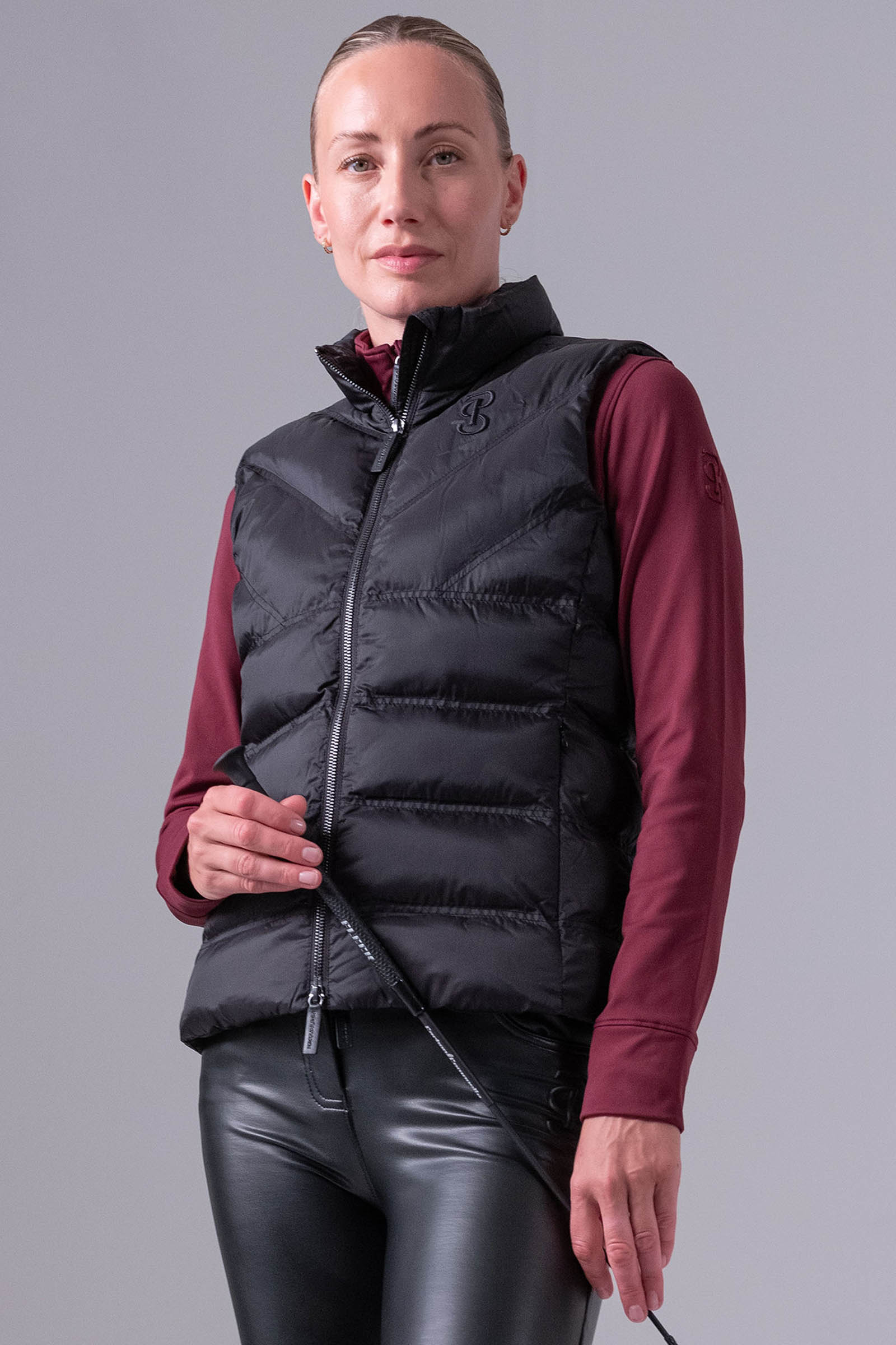Black PS of Sweden Lucy Dame Puffer Vest