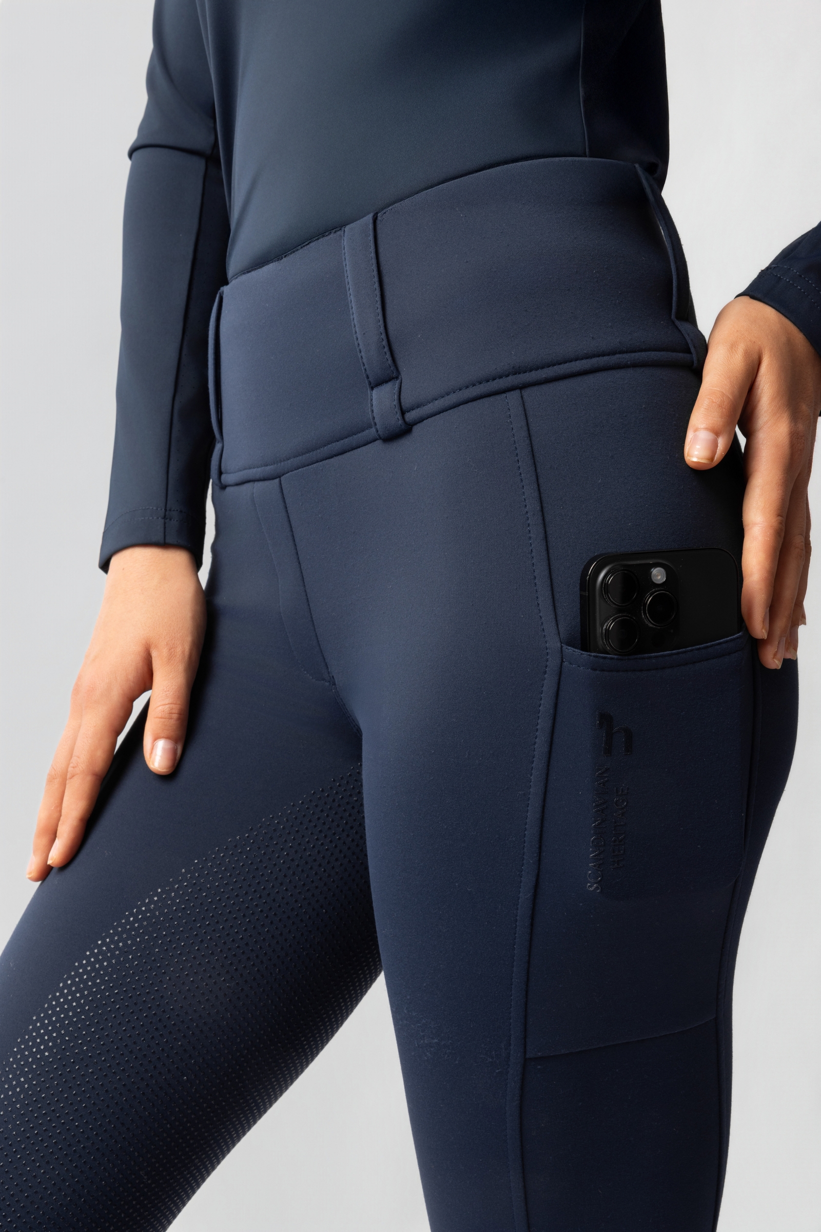 Horze Anya Hybrid Thermotights med Fullgrip