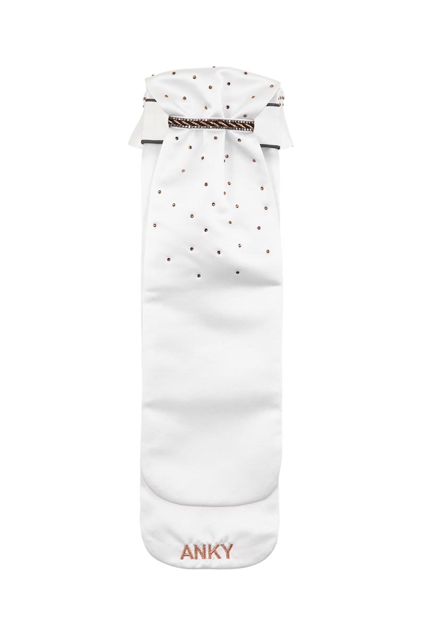 White/Grey ANKY Plastron Multi-Fit med Aftagelig Krave