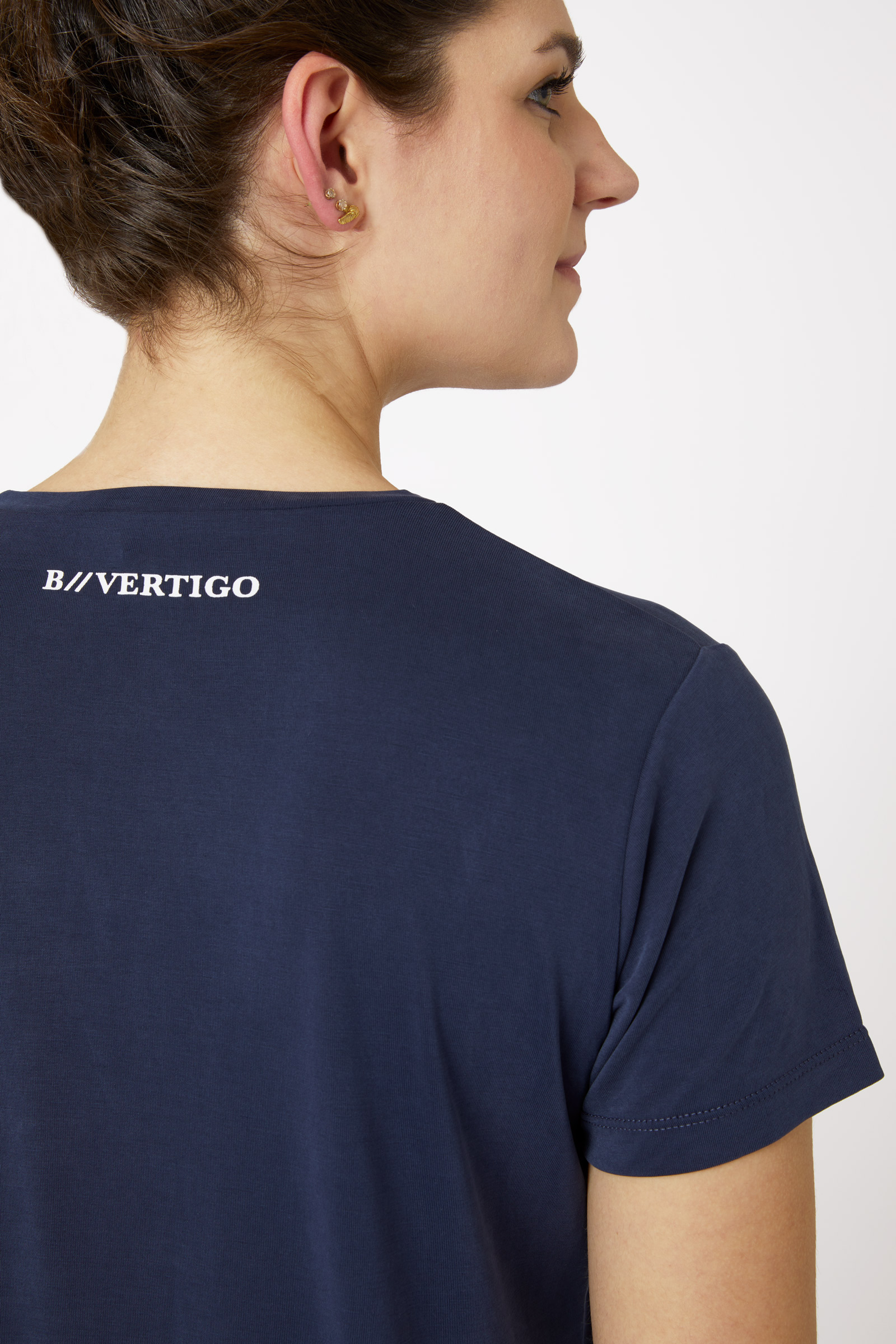 B Vertigo Daniele k&oslash;lende t-shirt med korte &aelig;rmer til damer